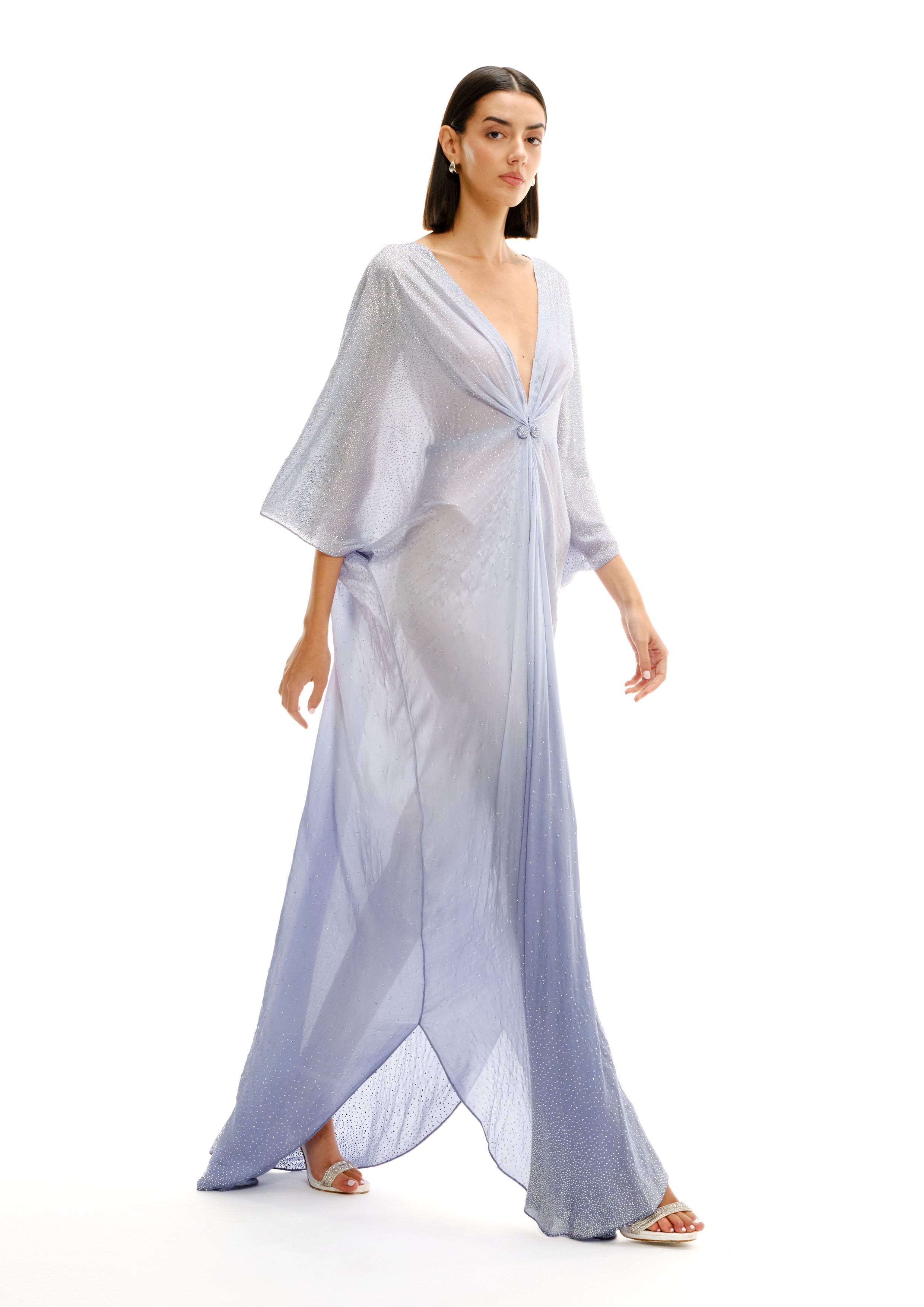 LUCY GATHERED MAXI KAFTAN