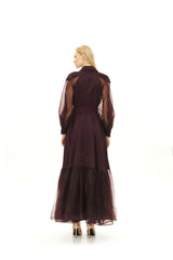 MAXI CHEMISIER WITH LONG SLEEVES