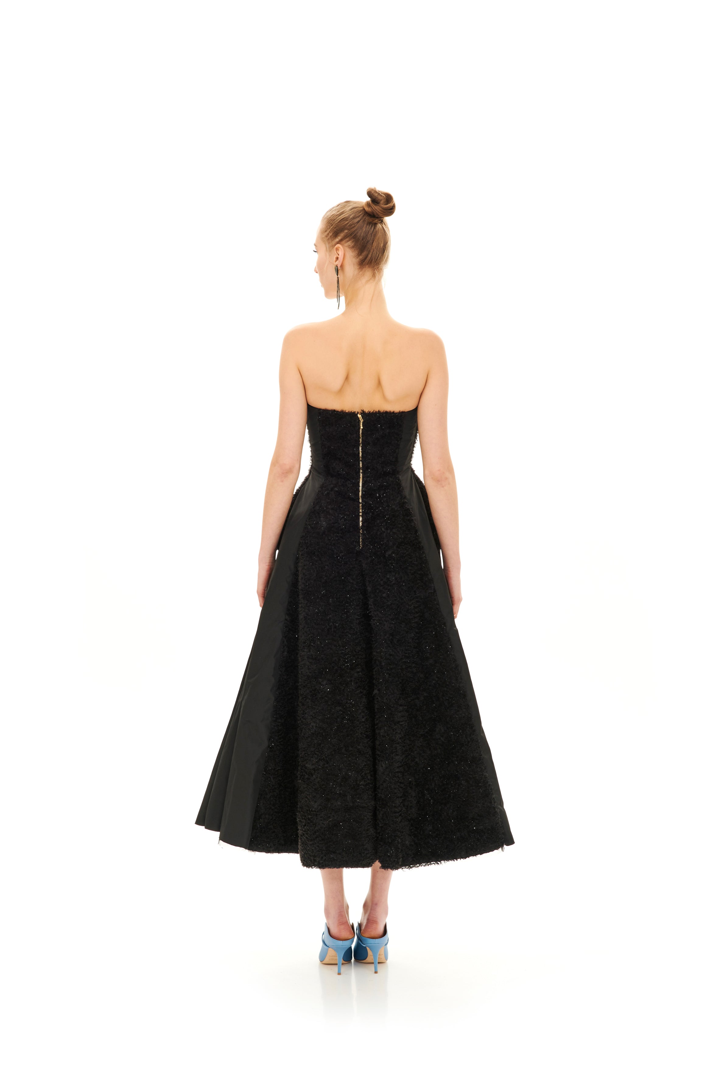 BALL MIDI GOWN WITH VOLUMINOUS SKIRT