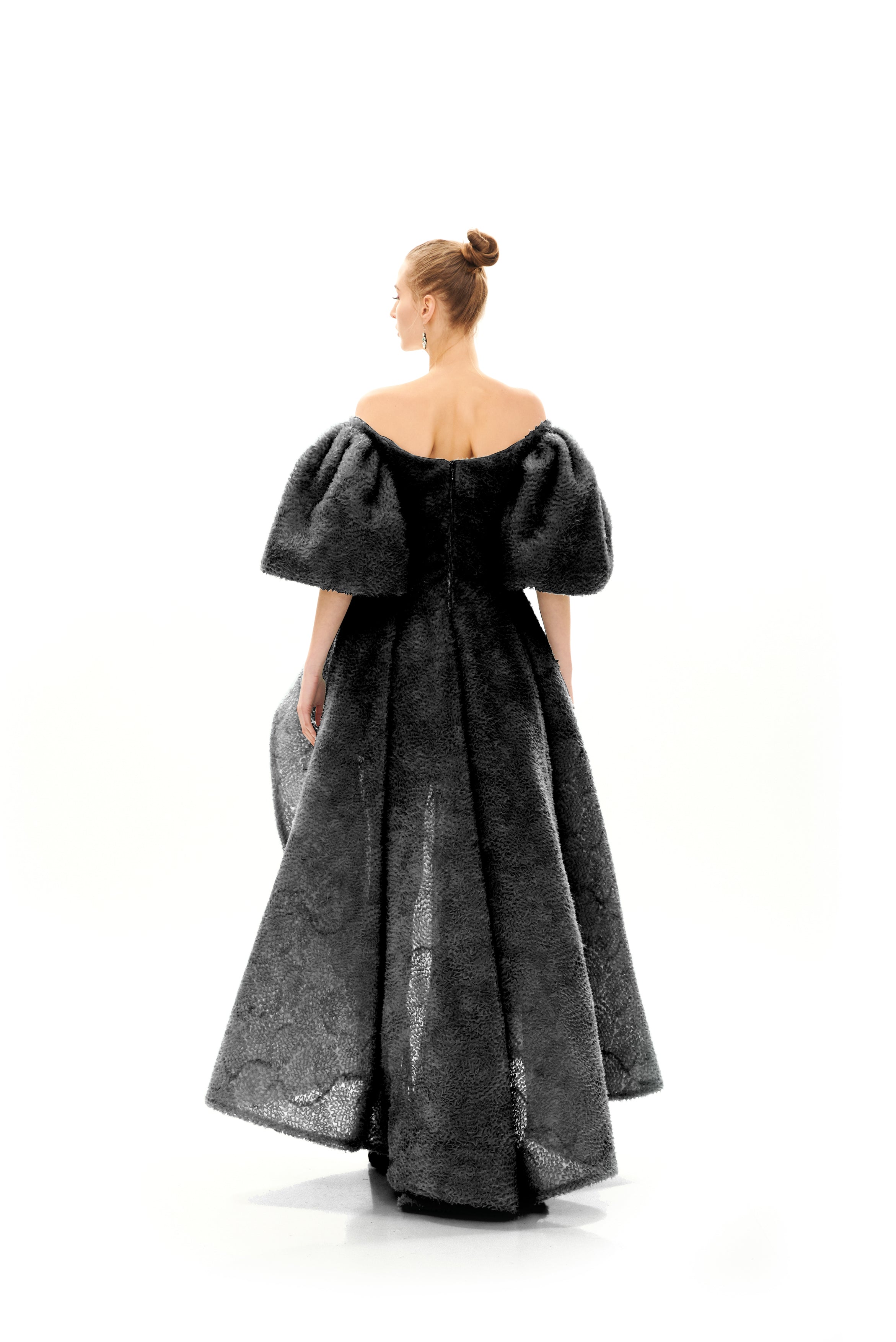 #color_black flower jacquard