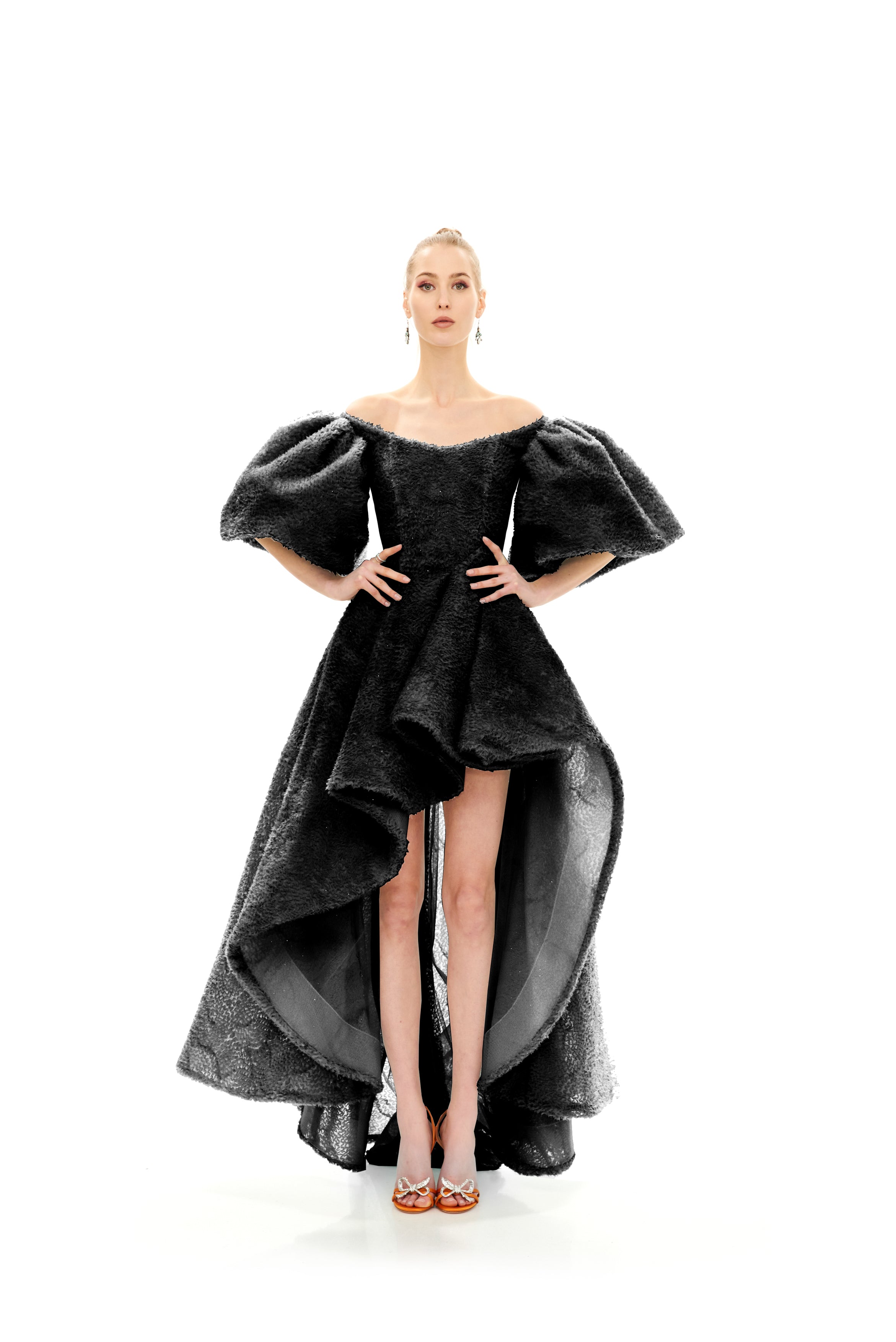 #color_black flower jacquard
