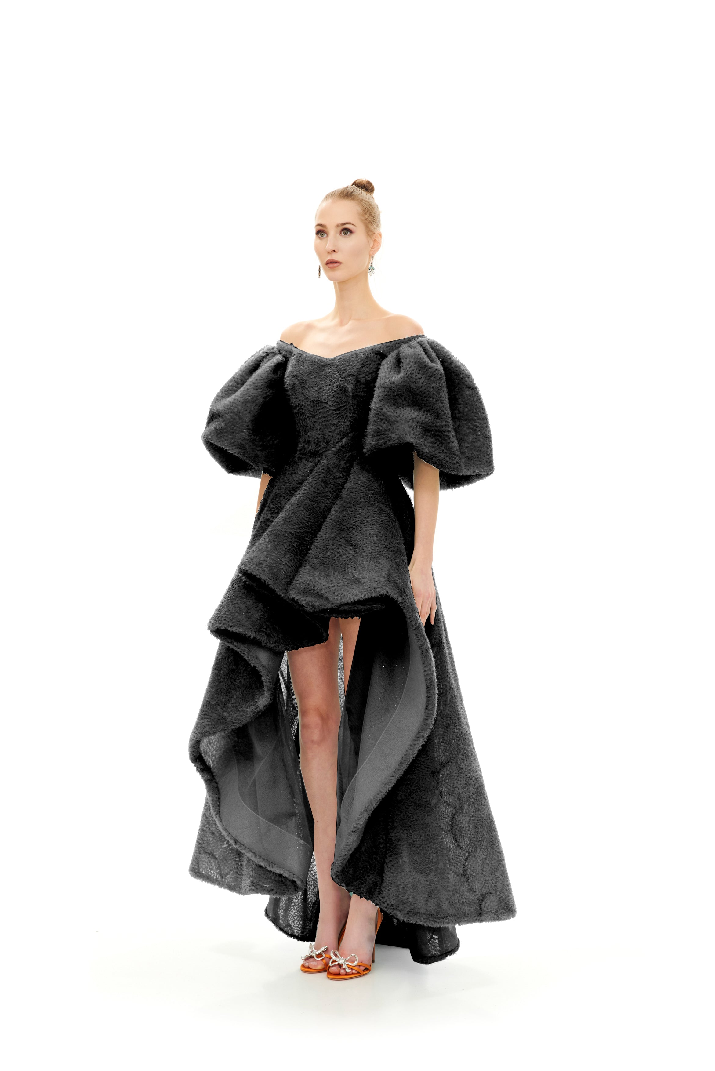 #color_black flower jacquard