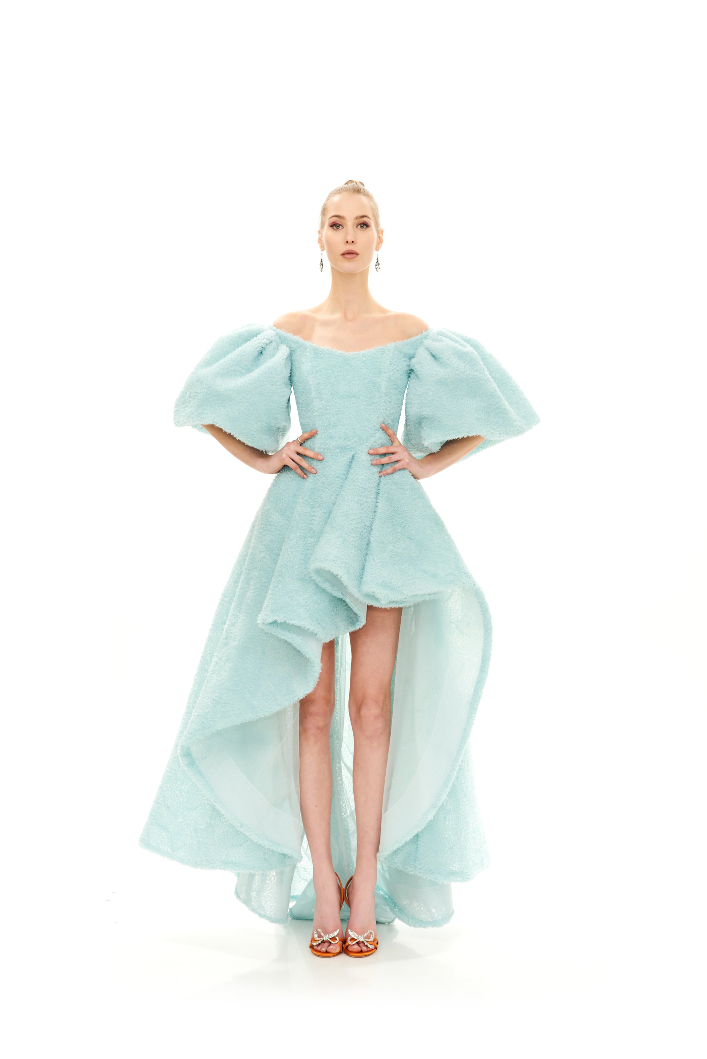 #color_powder blue flower jacquard - powder blue tulle
