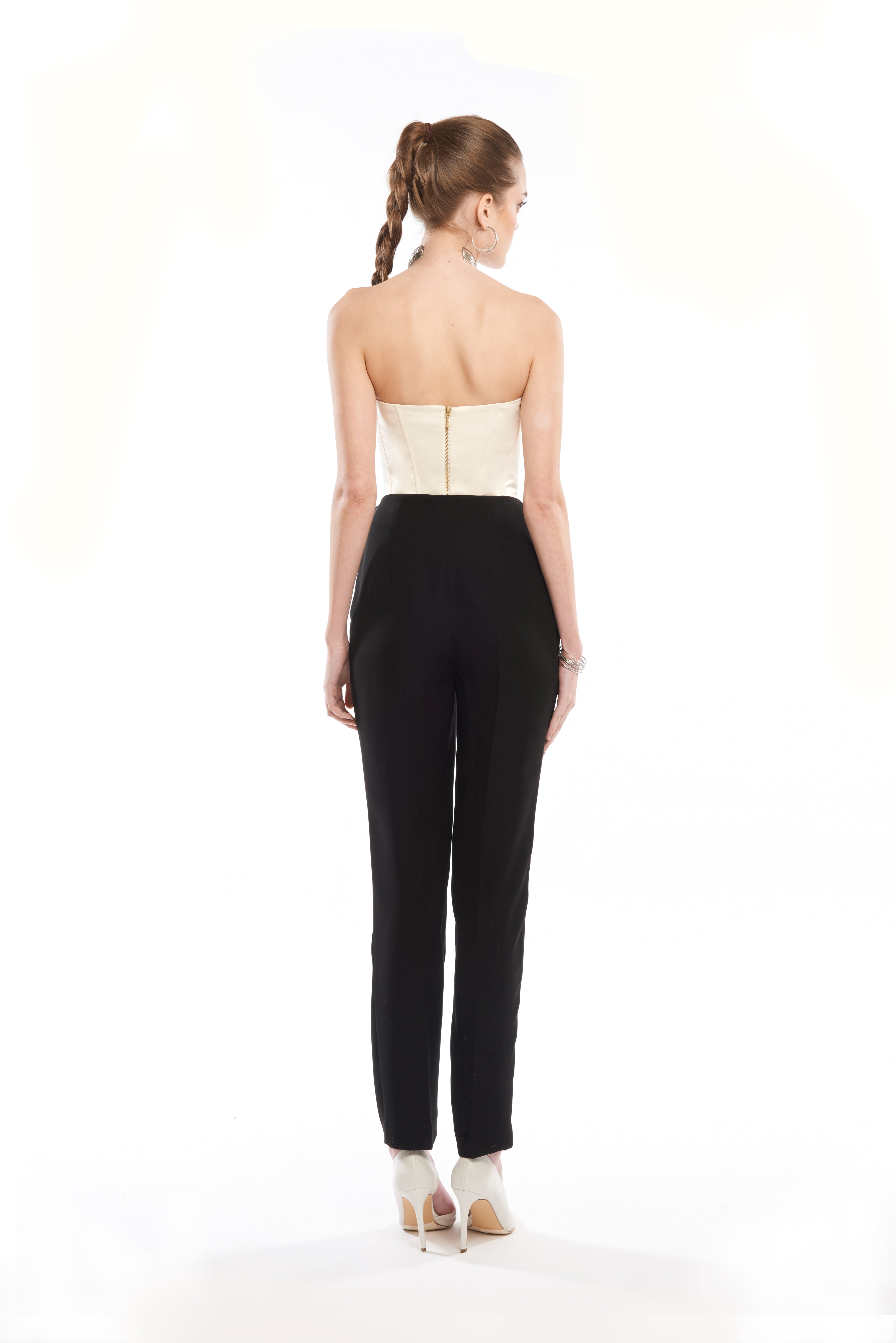 DRAPED WAIST TROUSERS