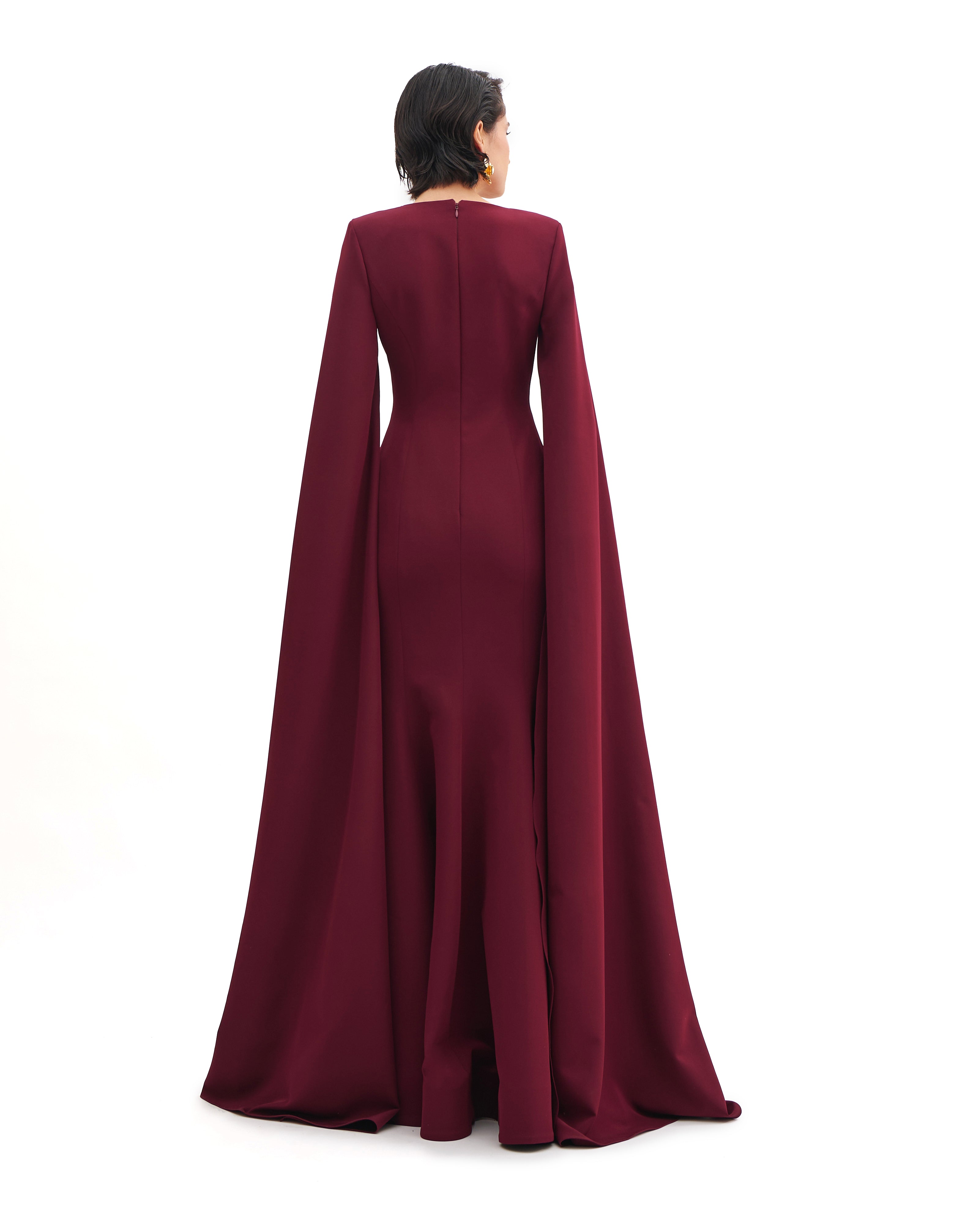 SCULPTED HARMONY WATERFALL GOWN