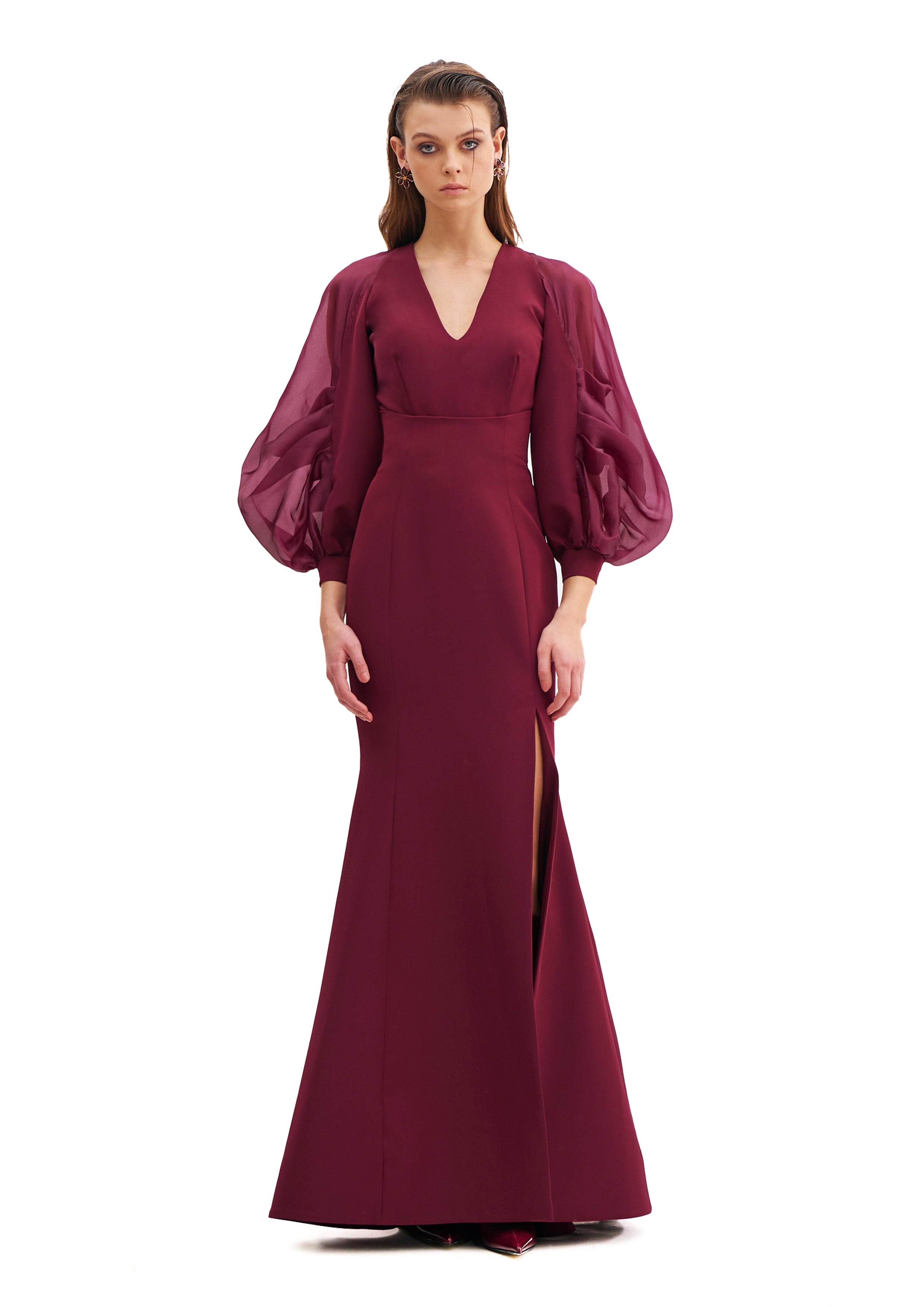 HIGH WAIST SKIRT WITH SLIT