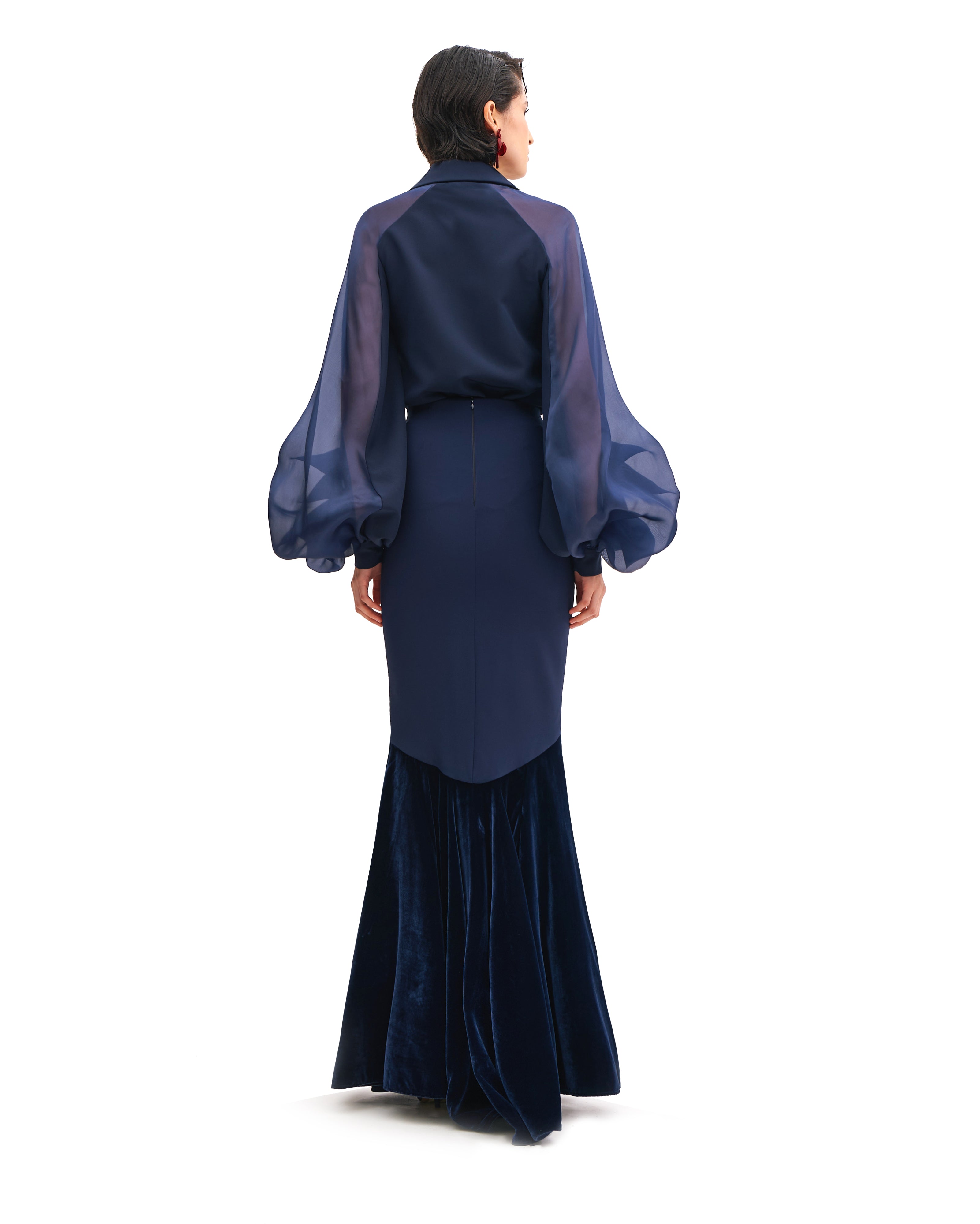 SILK ORGANZA JULIET SLEEVES SHIRT