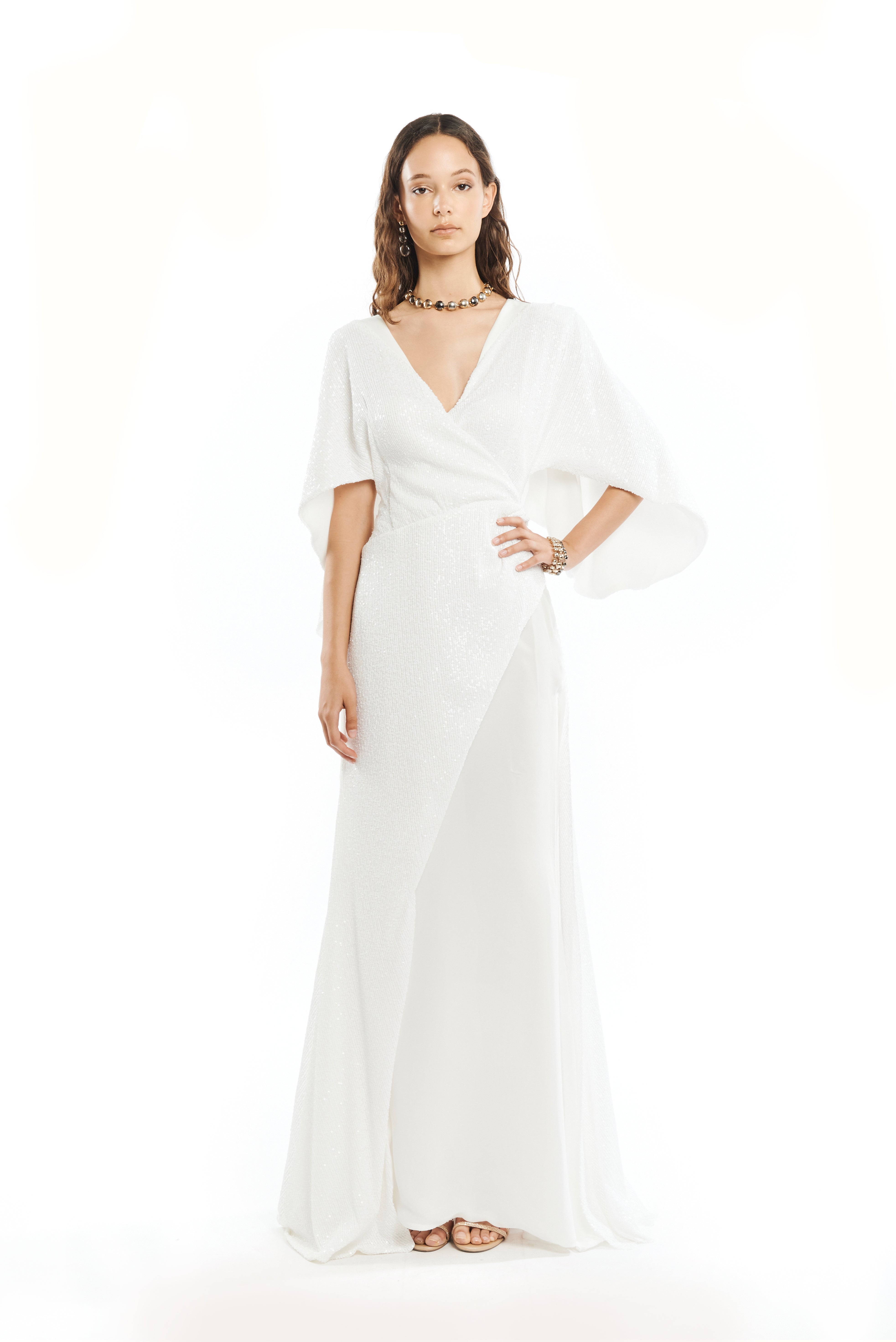 SEQUINED EVENING GOWN