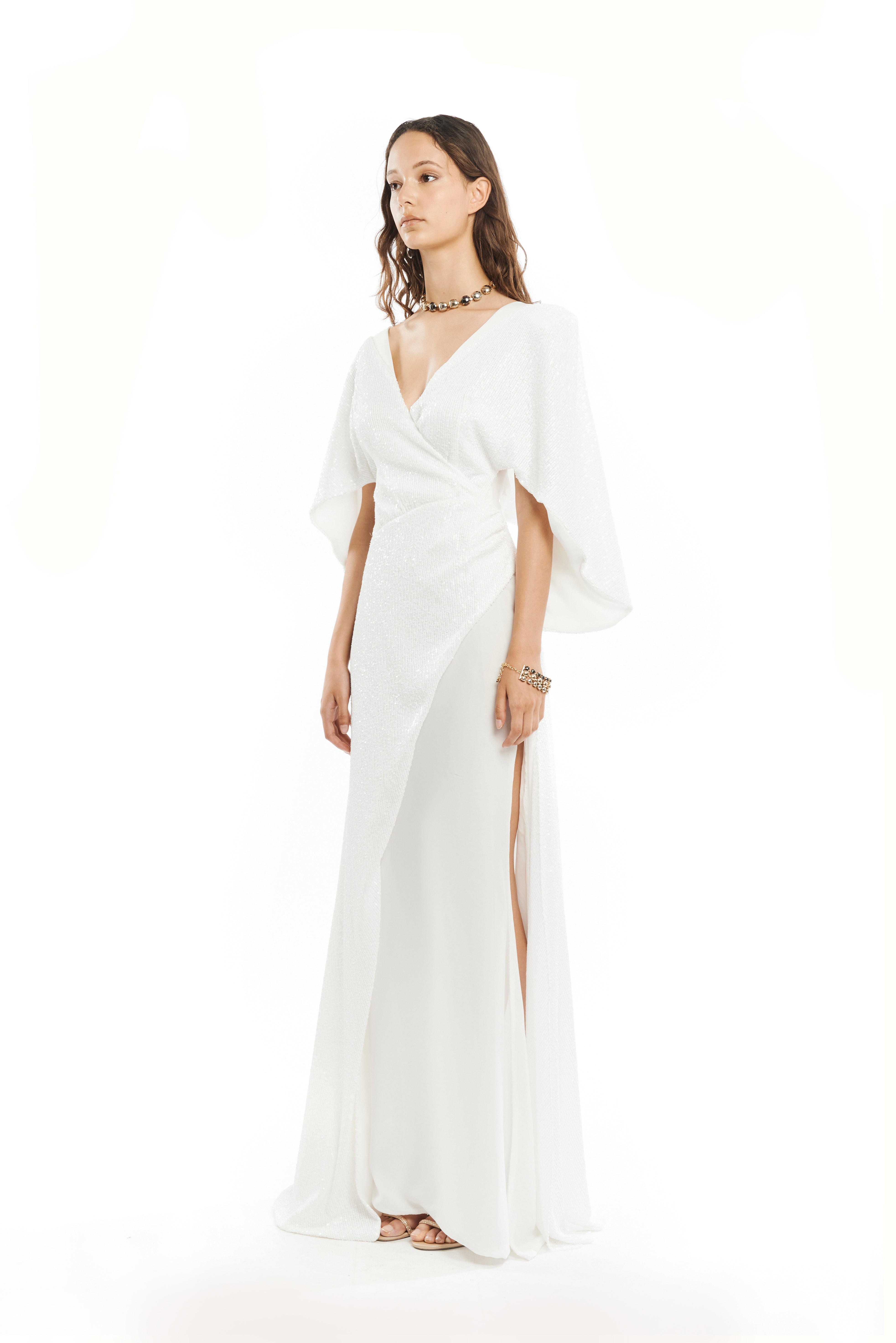 SEQUINED EVENING GOWN