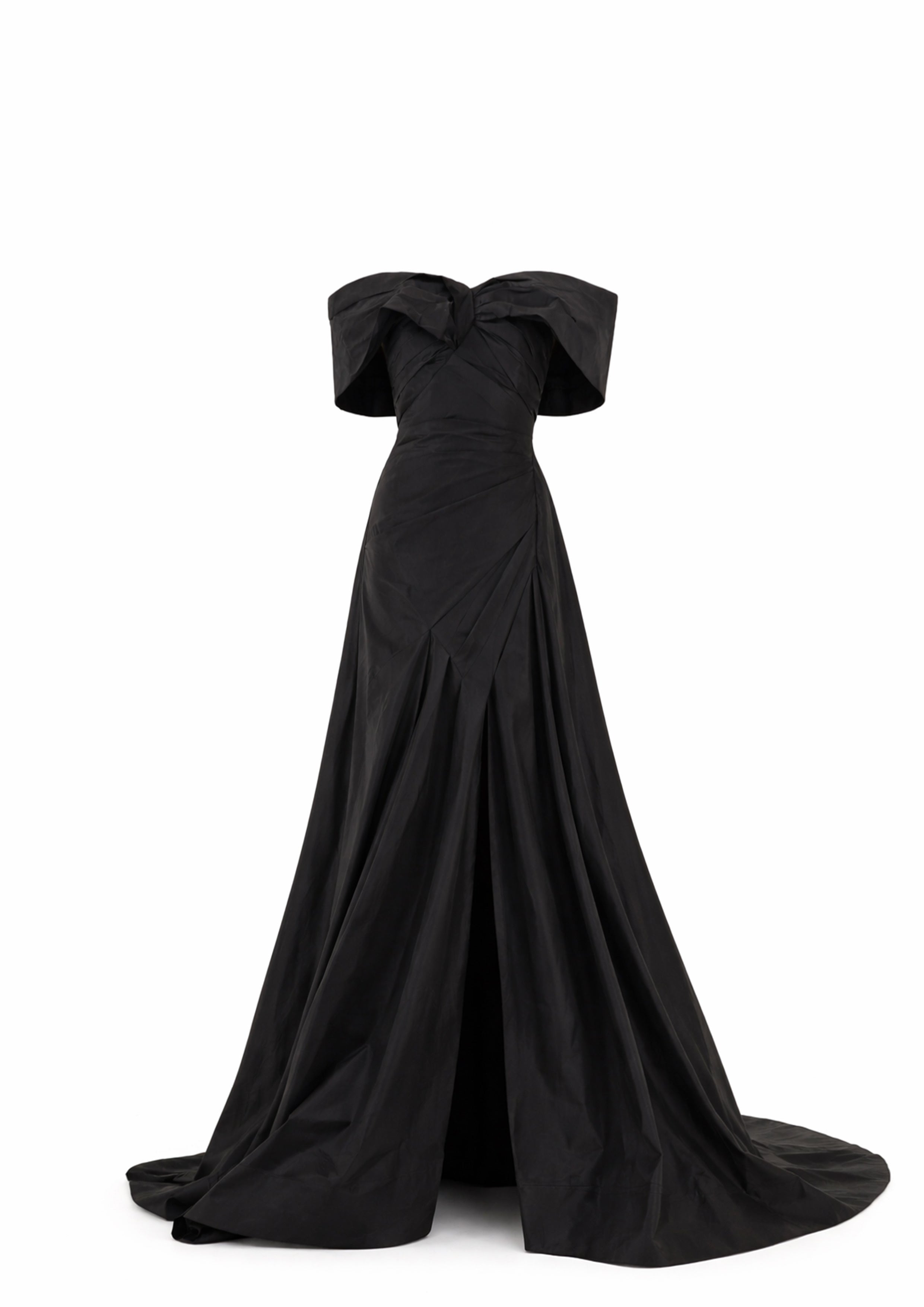 OFF-SHOULDER DRAPED MERMAID GOWN