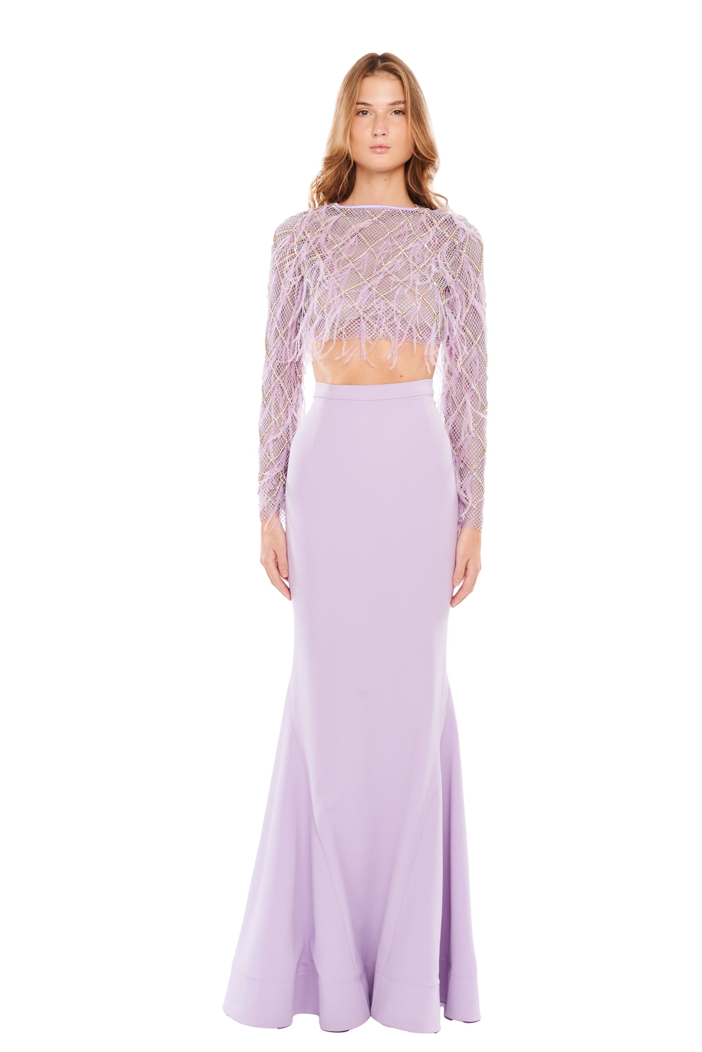 SILHOUETTE SKIRT WITH GEOMETRIC CUTS