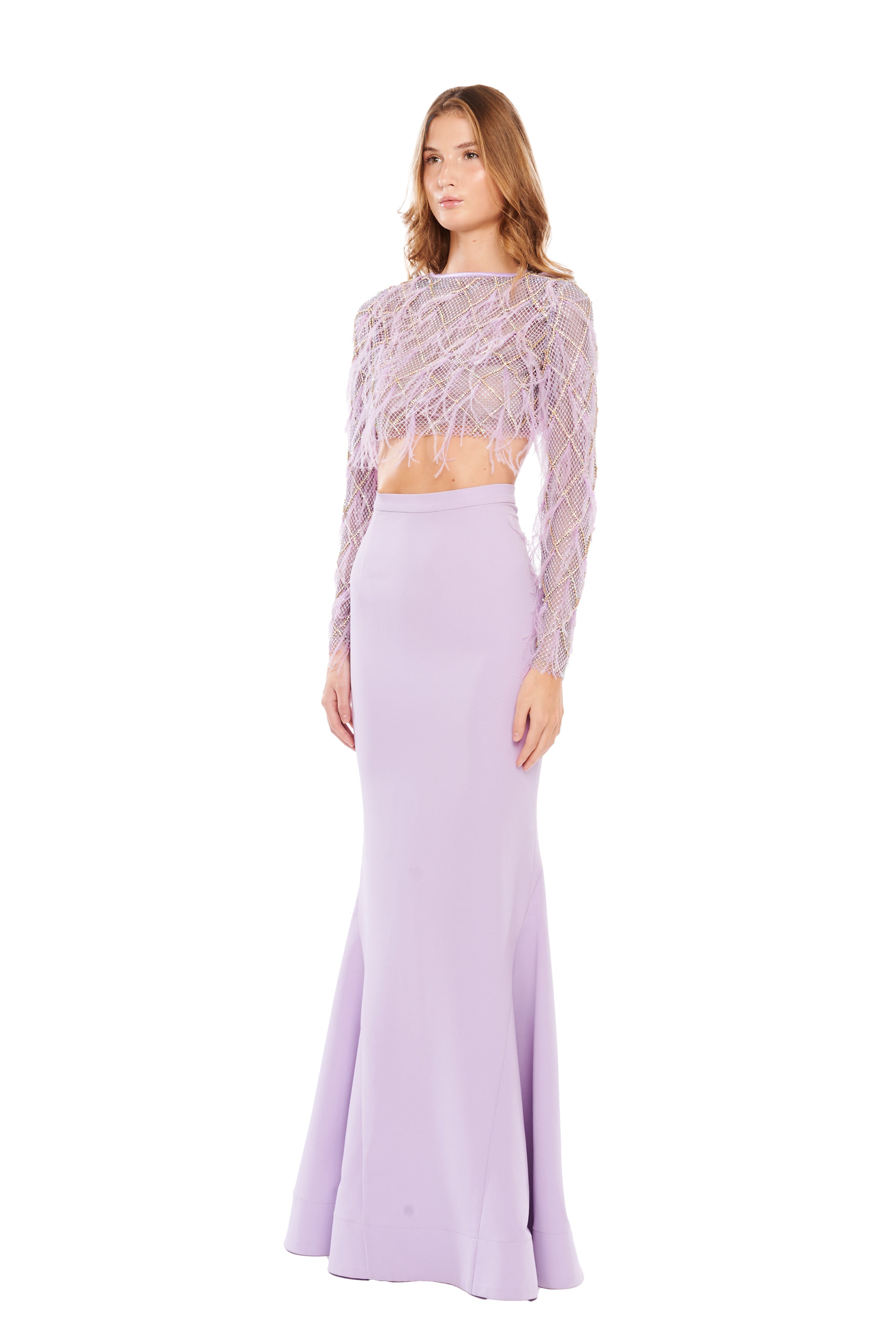 SILHOUETTE SKIRT WITH GEOMETRIC CUTS