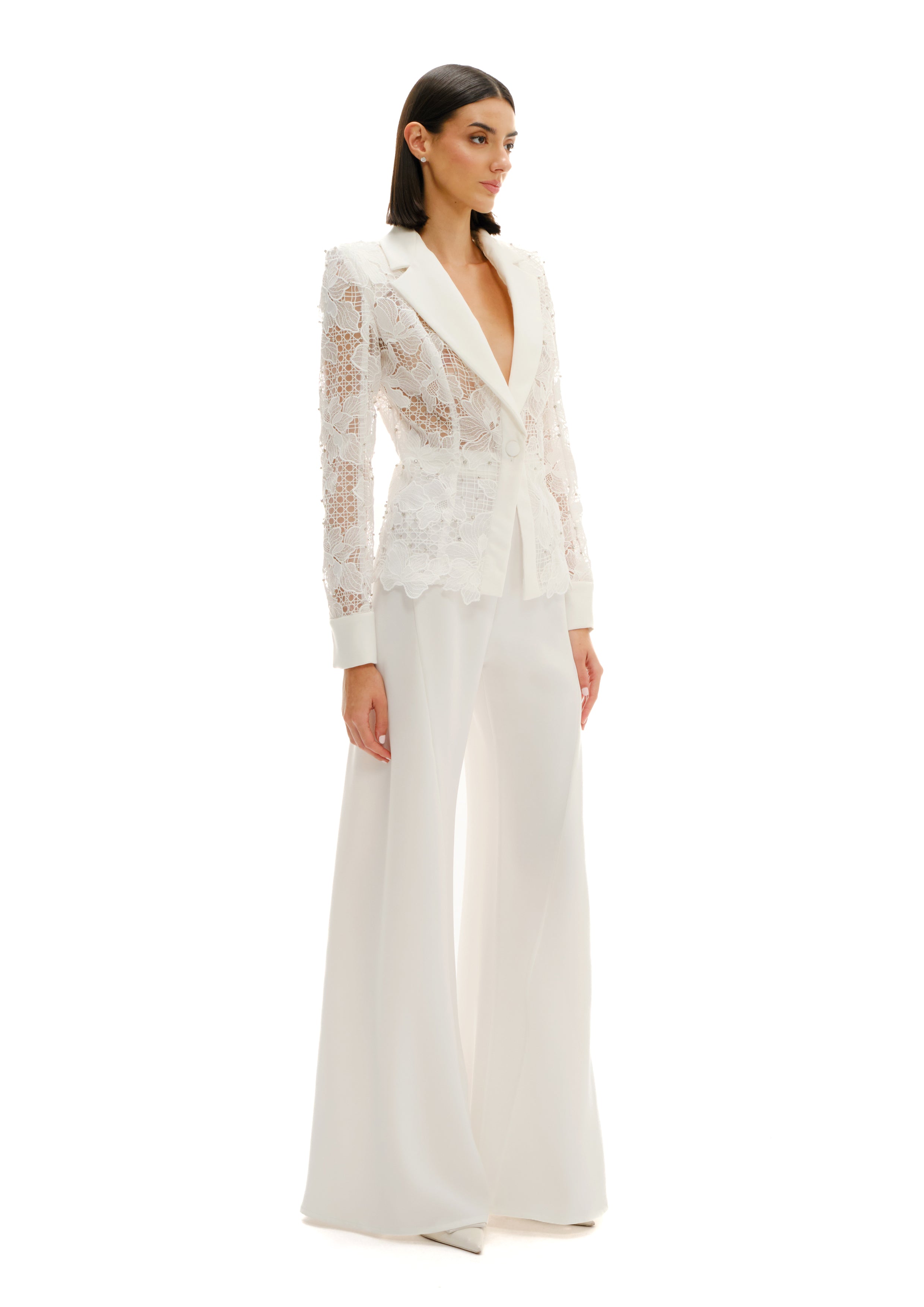 SHEER MIST LACE BLAZER