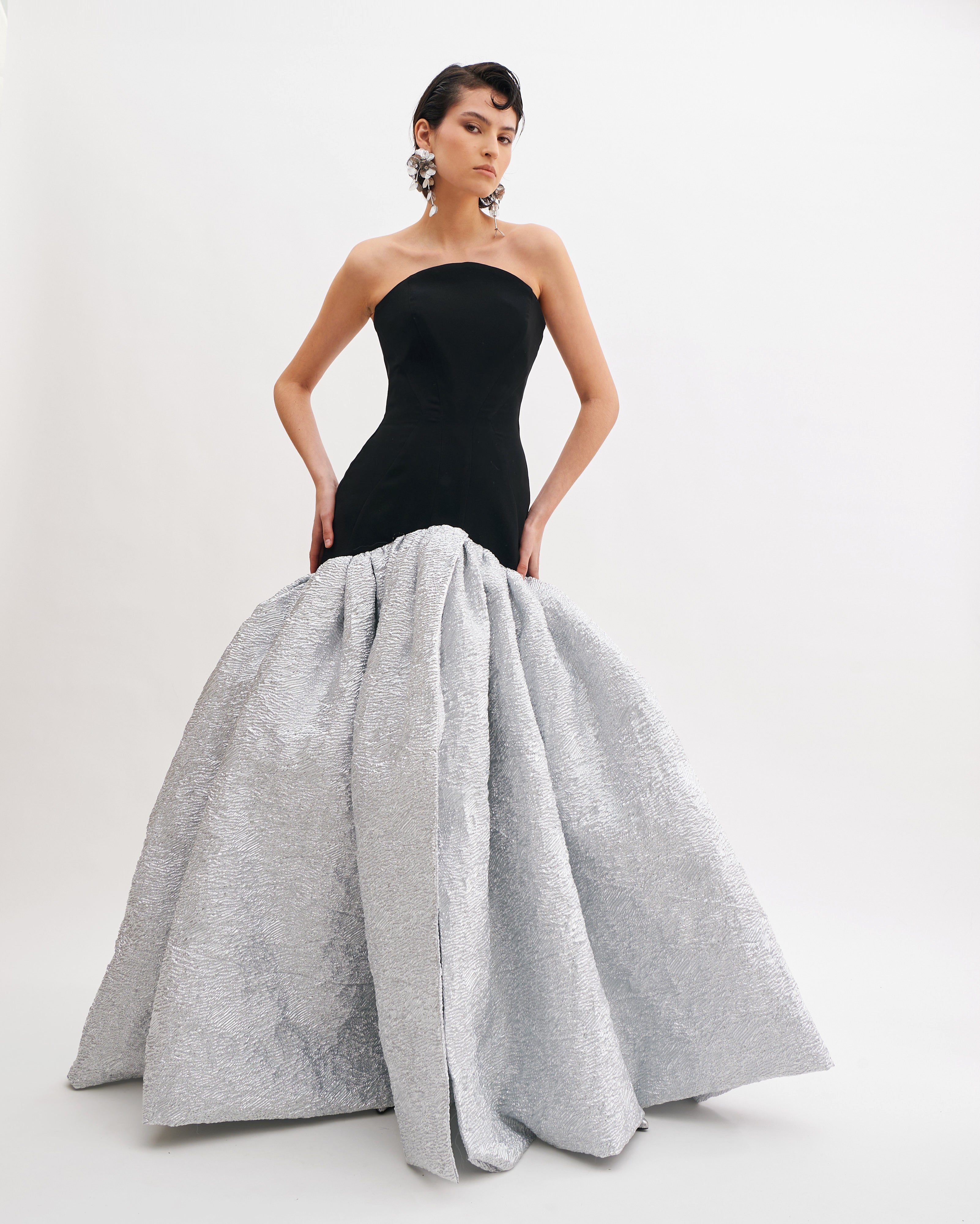 RADIANCE JACQUARD BALL GOWN WITH CORSET