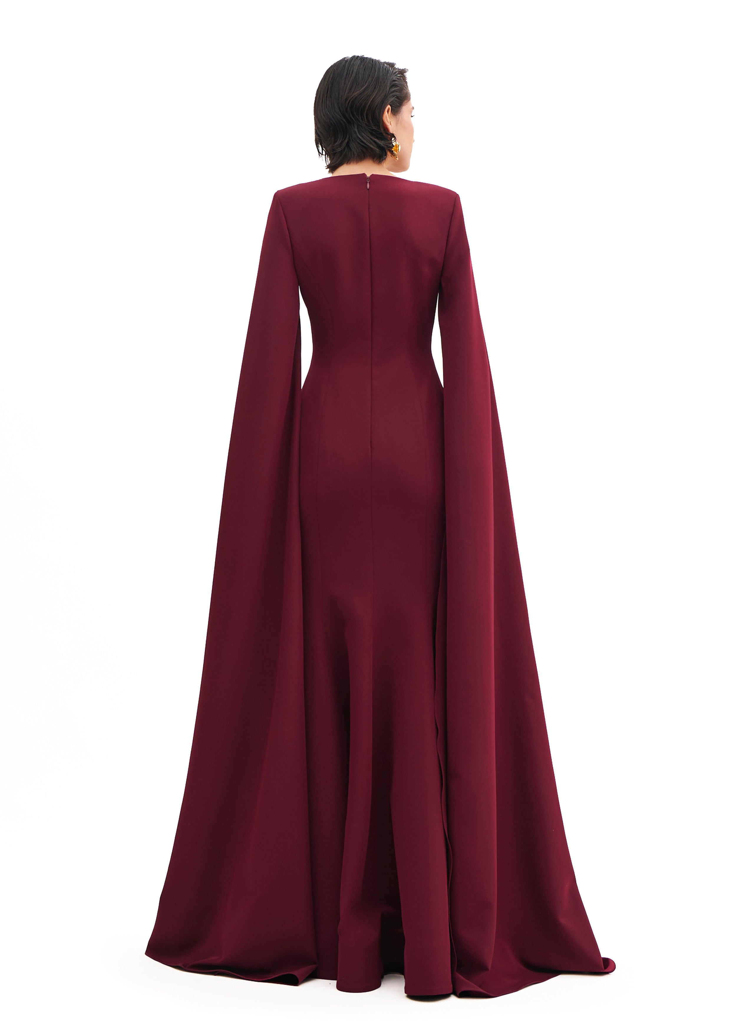 SCULPTED HARMONY WATERFALL GOWN