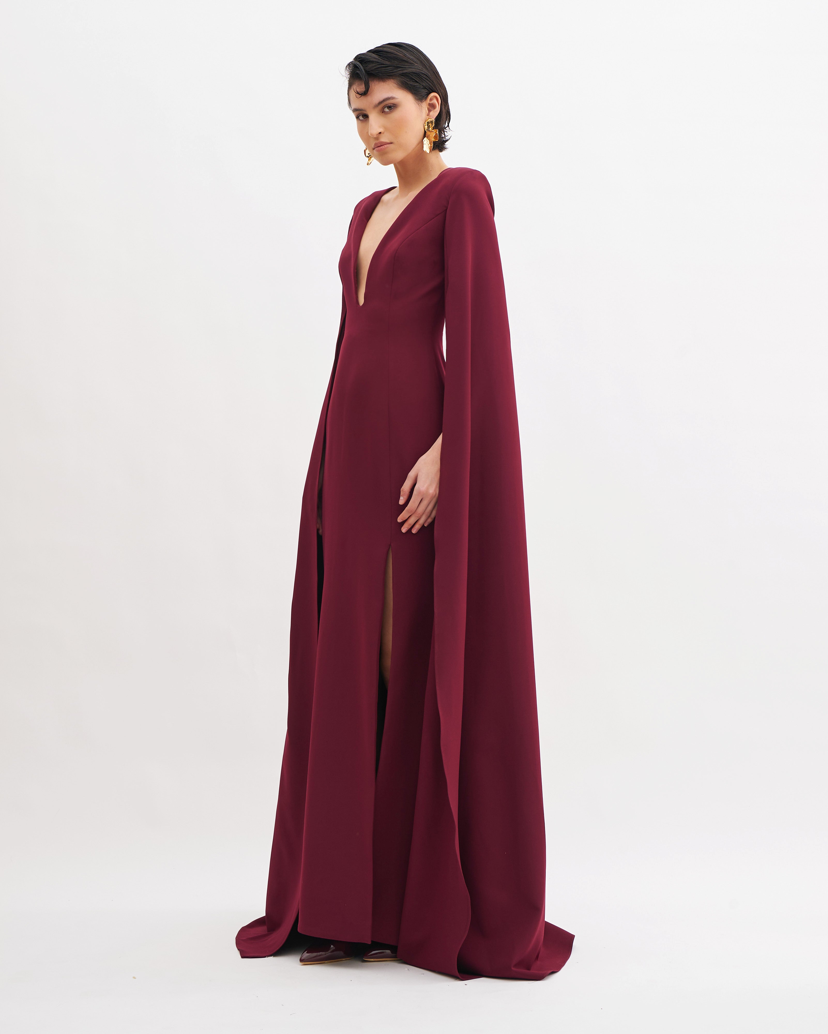 SCULPTED HARMONY WATERFALL GOWN