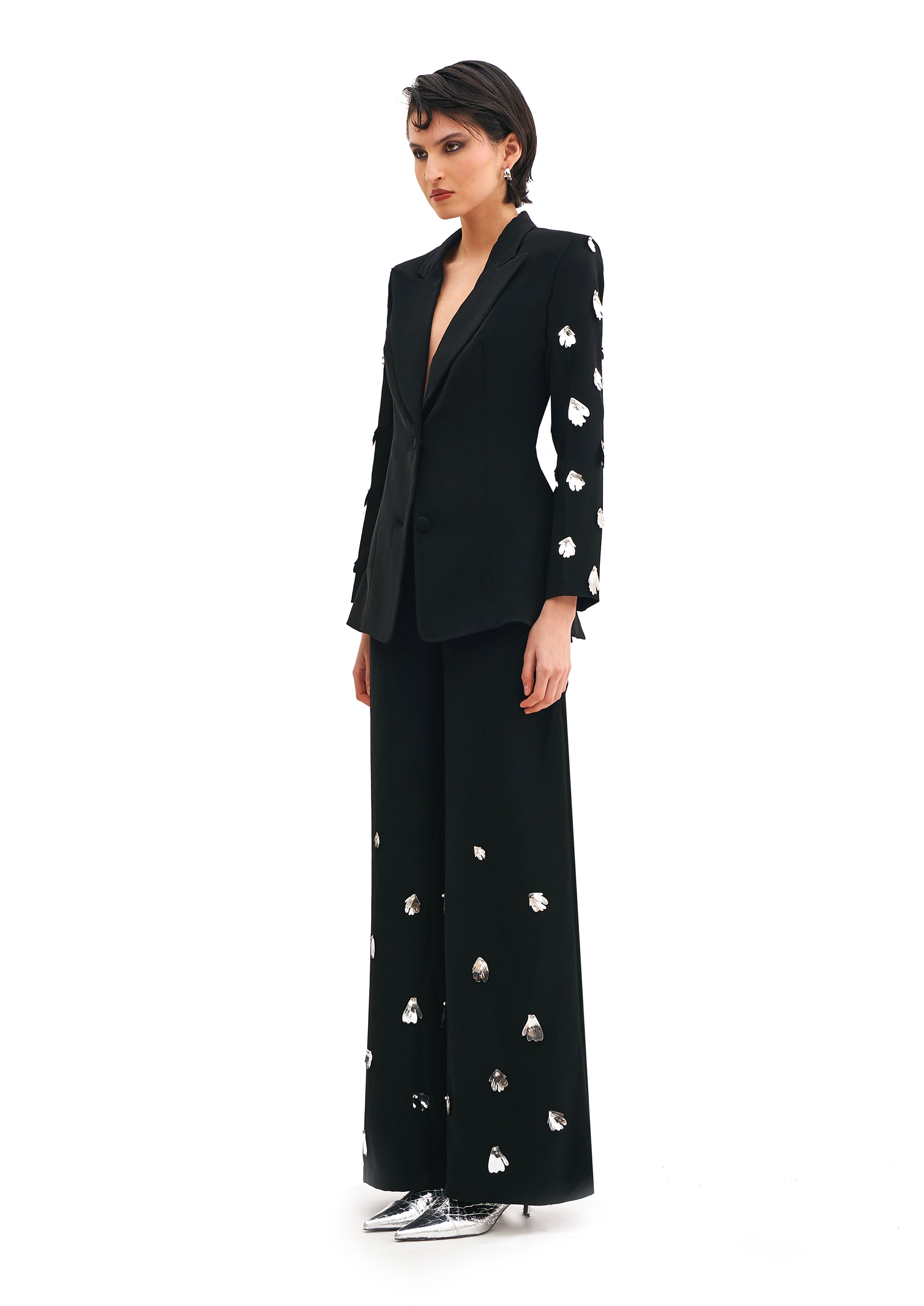 WIDE FIT TROUSERS WITH IVY