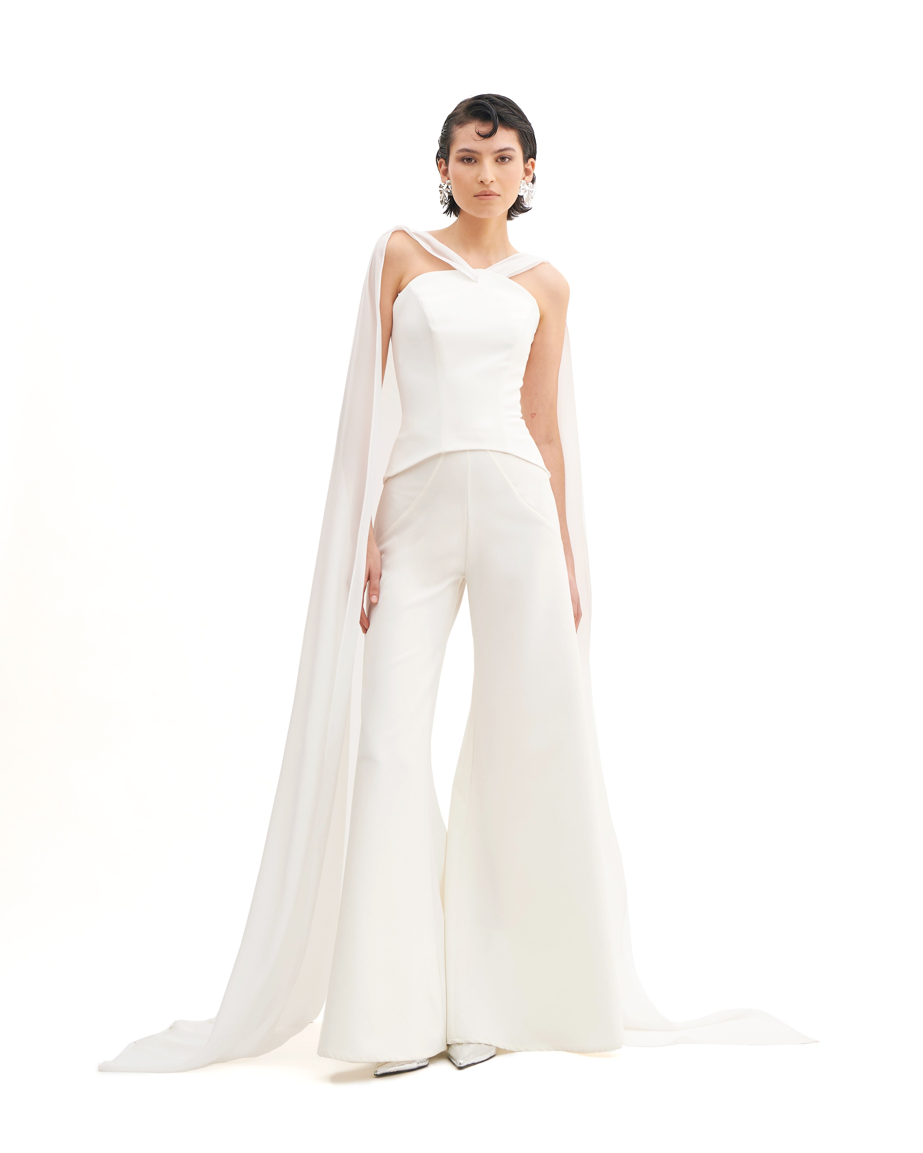 MOONLIT SCARF BUSTIER TOP