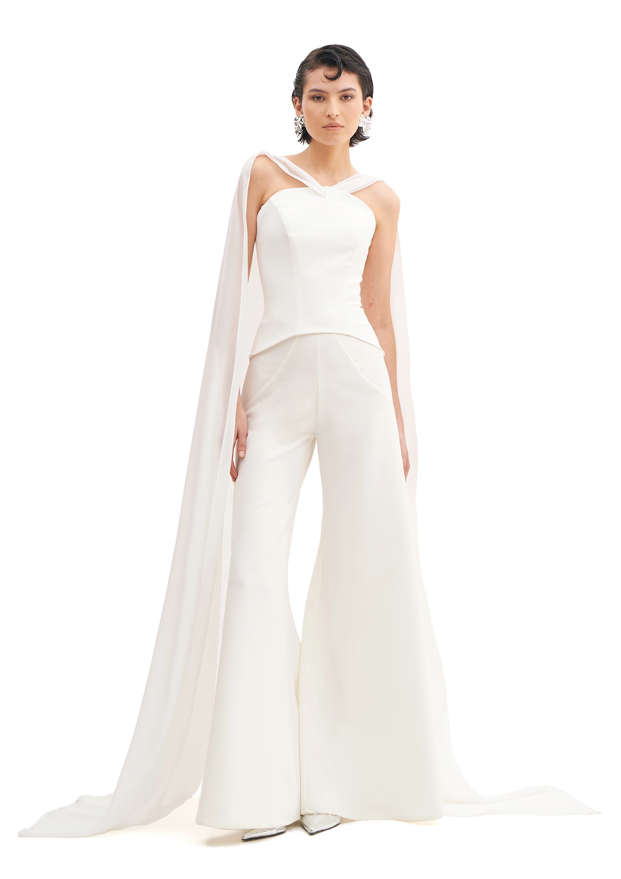 MOONLIT SCARF BUSTIER TOP