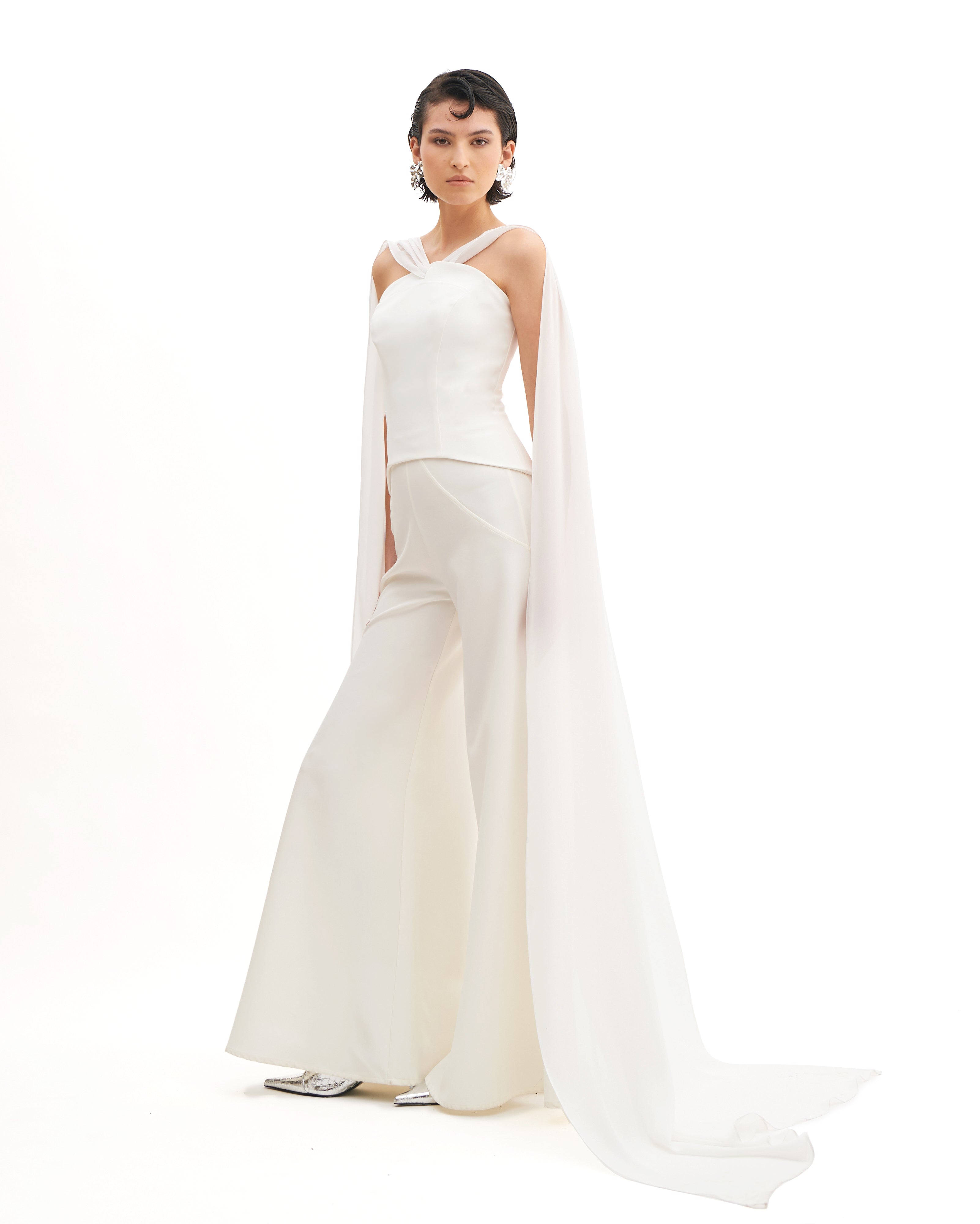 MOONLIT SCARF BUSTIER TOP