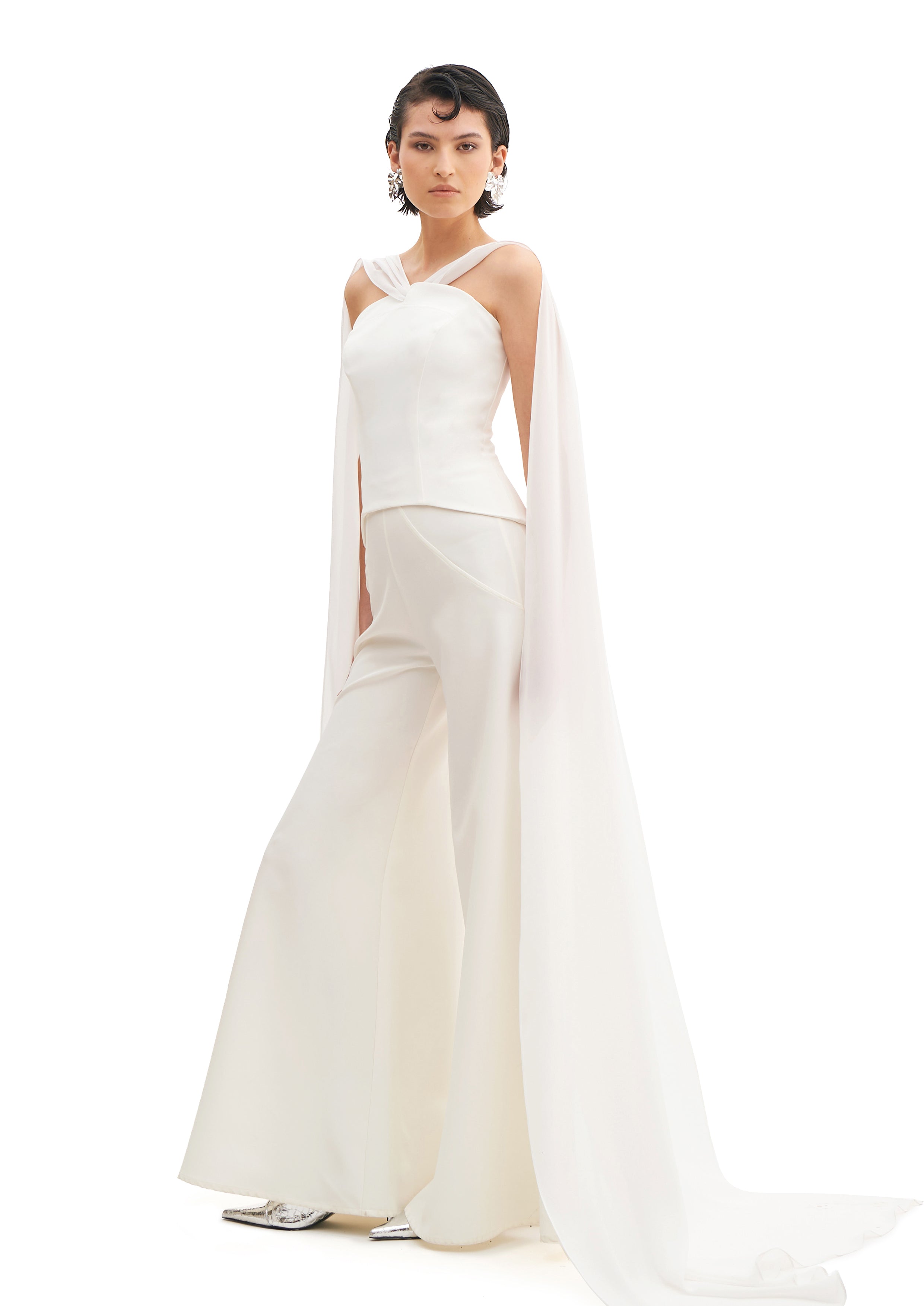 MOONLIT SCARF BUSTIER TOP