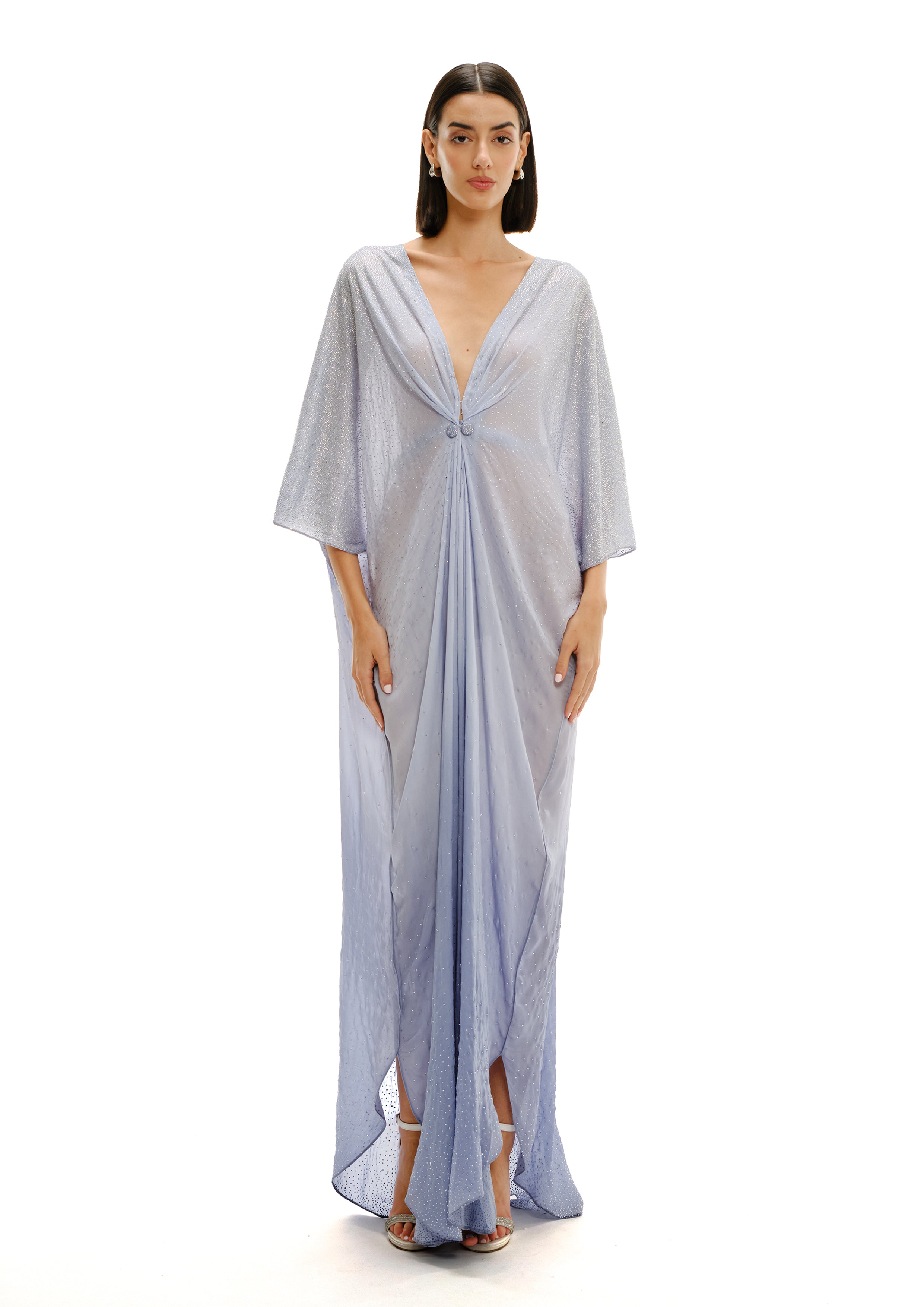 LUCY GATHERED MAXI KAFTAN
