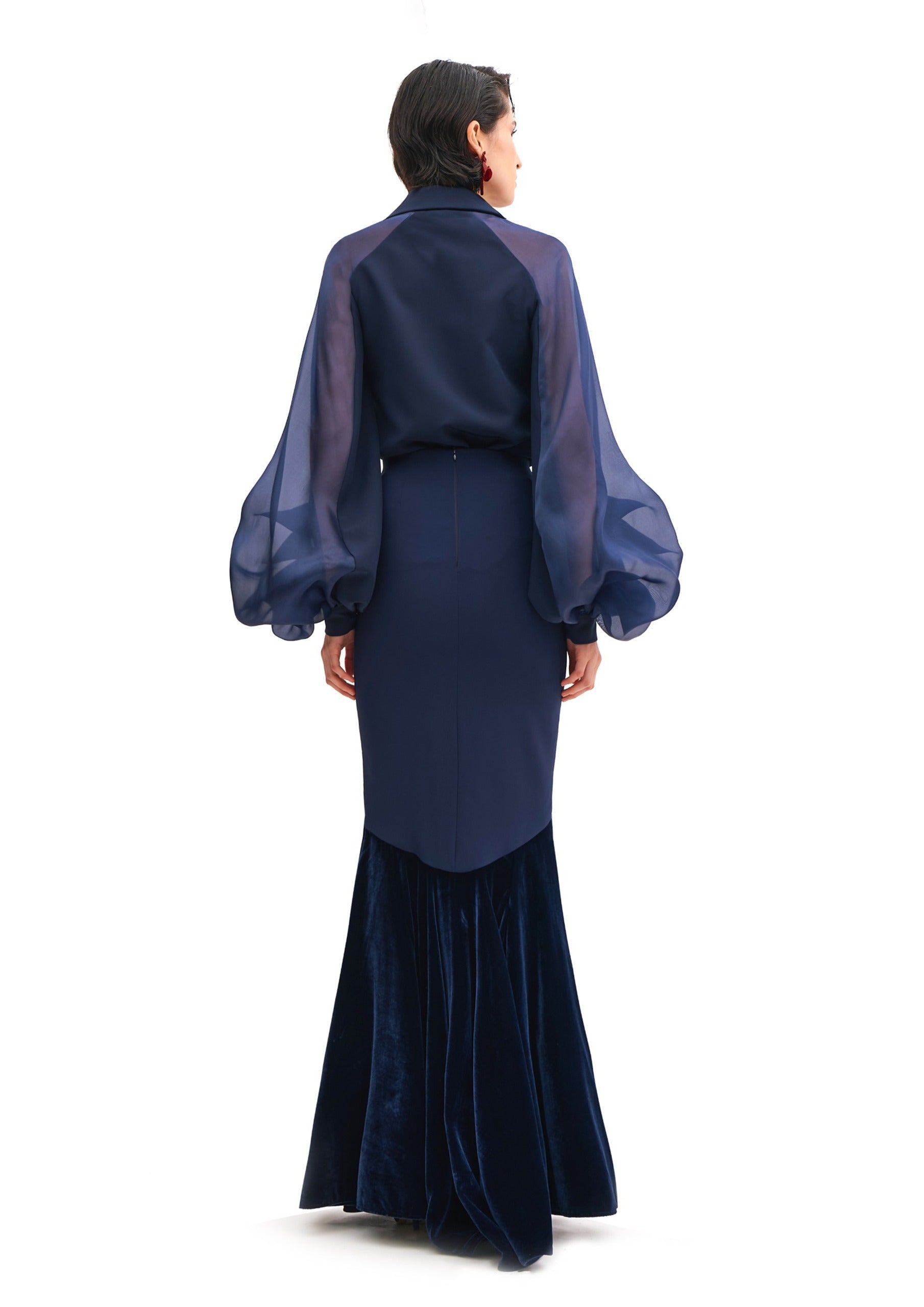 SILK ORGANZA JULIET SLEEVES SHIRT