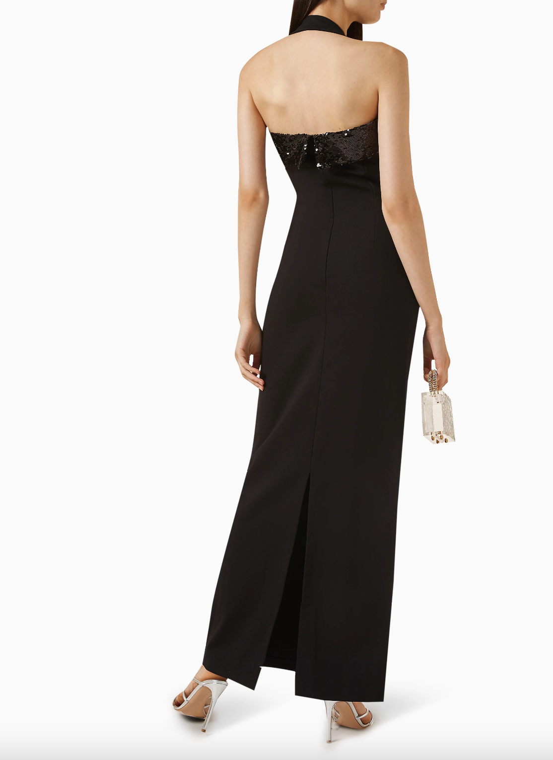 SILHOUETTE TUBE DRESS WITH BAND NECK