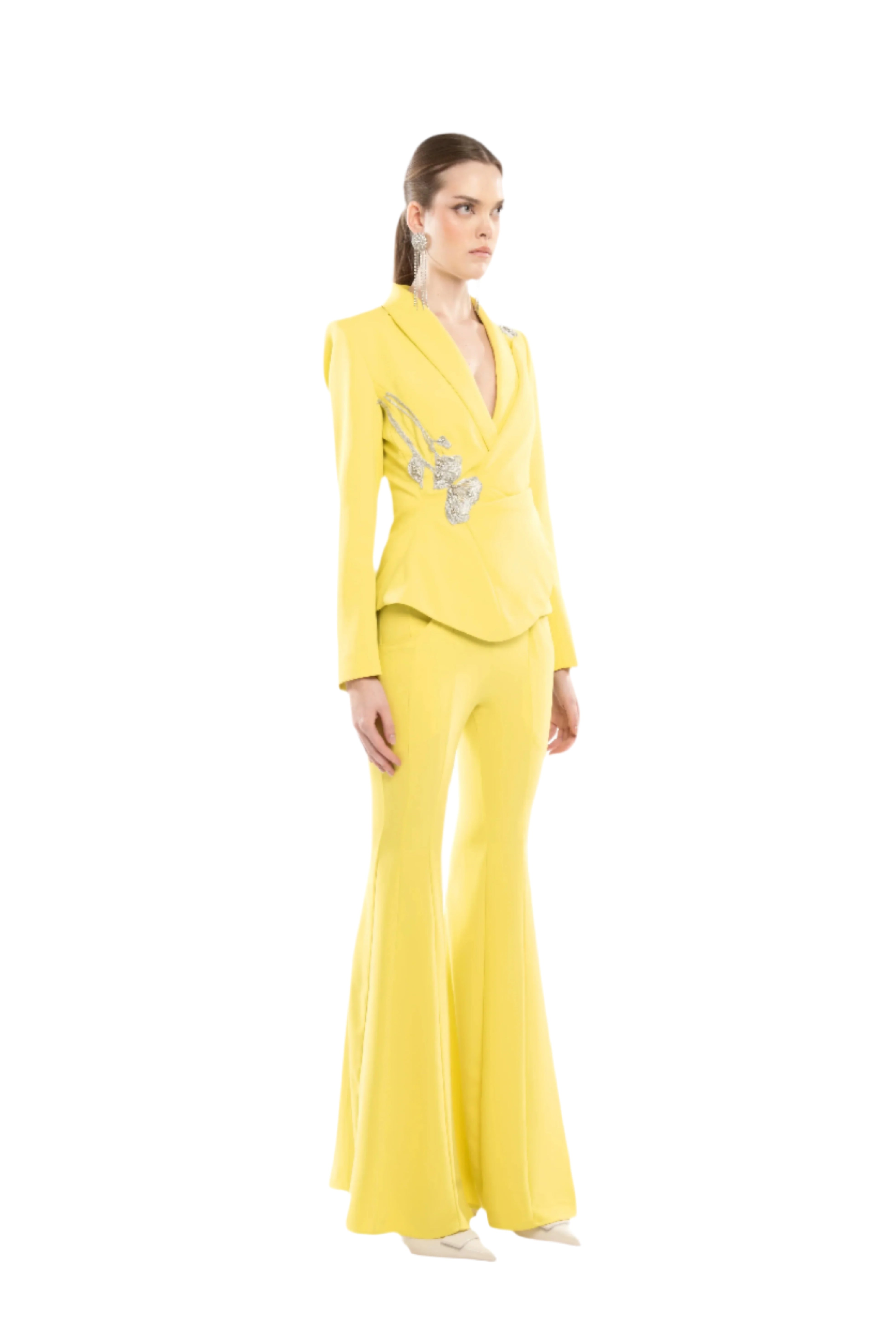 DRAPED HOURGLASS BLAZER