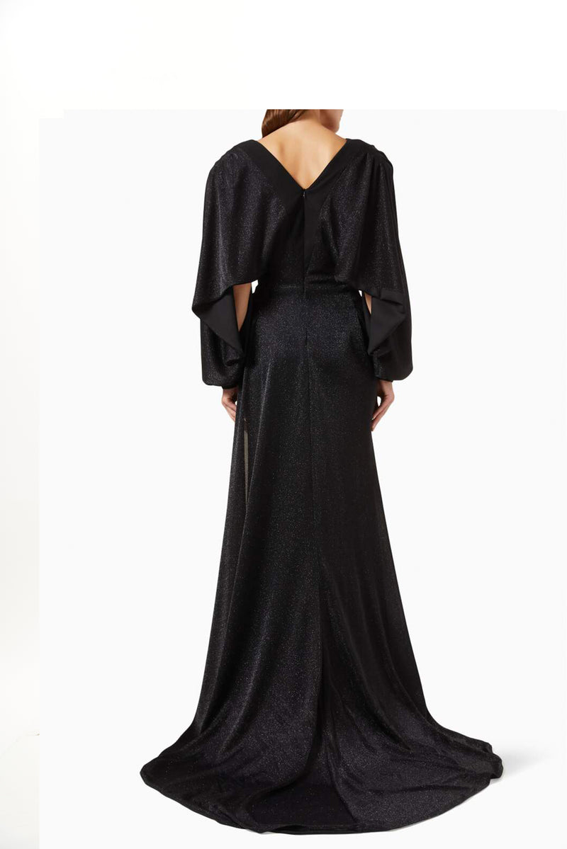 CRYSTAL JERSEY EVENING GOWN