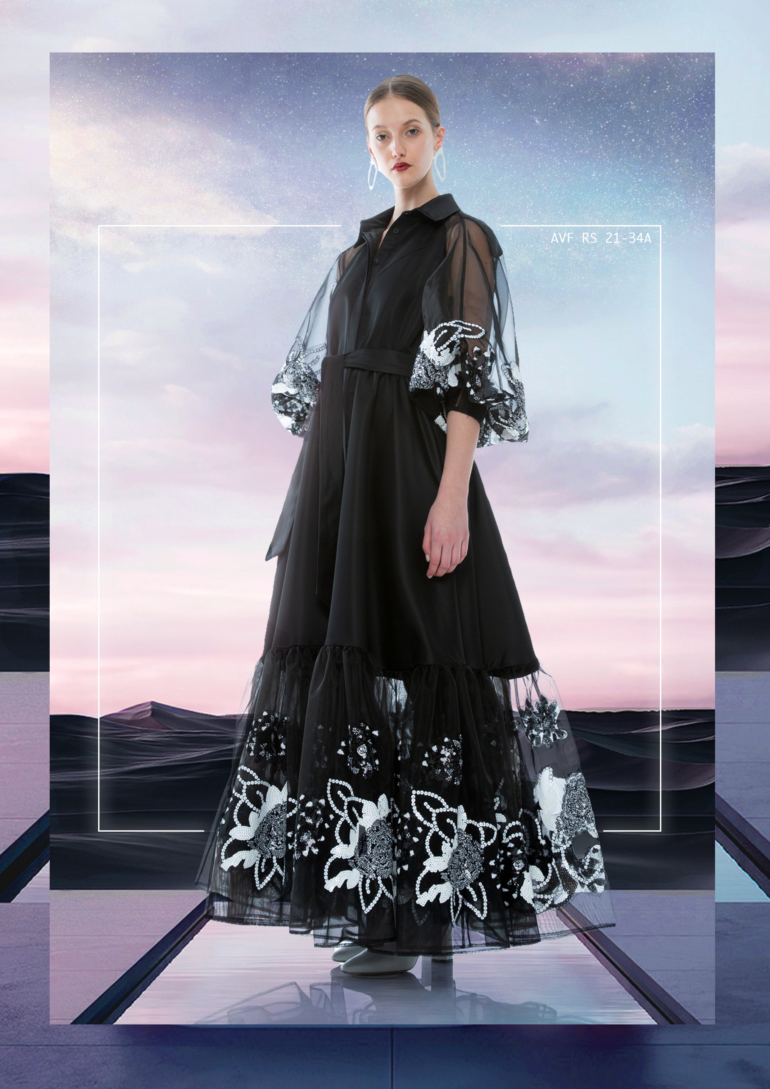 FLORA SEQUINS CHEMISIER