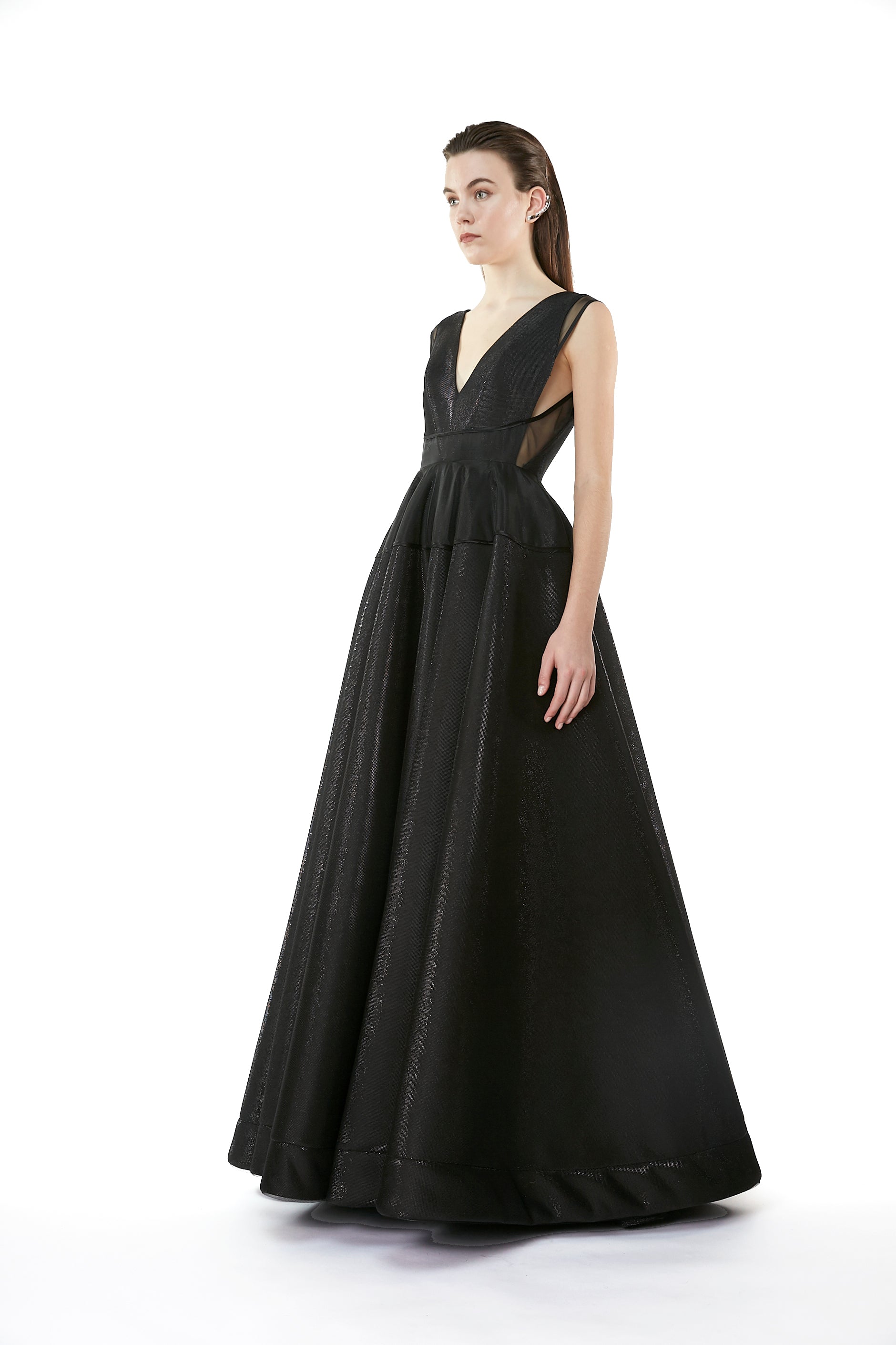 TECHNICAL FABRIC VOLUME DRESS