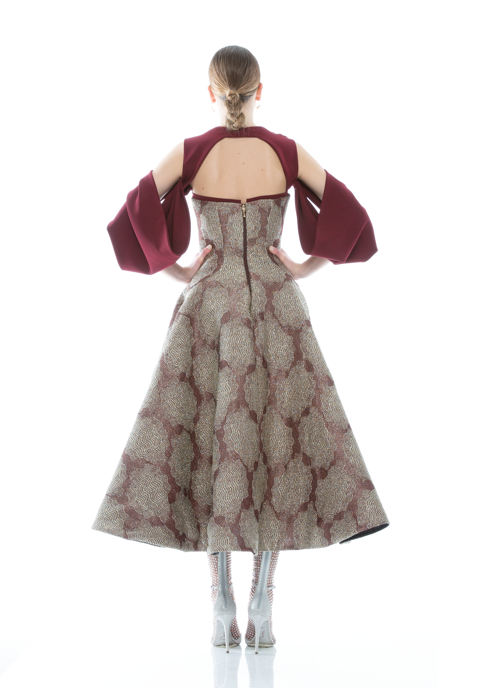 JEWEL MIDI GOWN WITH BOLERO