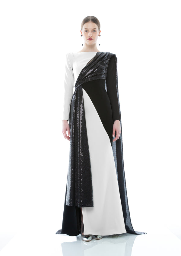 SEQUINS MANTELLA DRESS