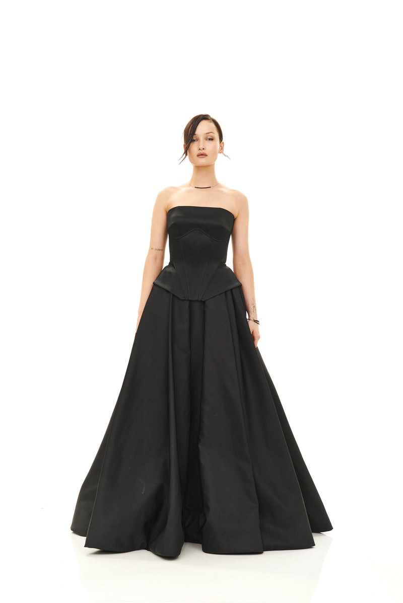MULTI CUT TAILOR CORSET BALL GOWN