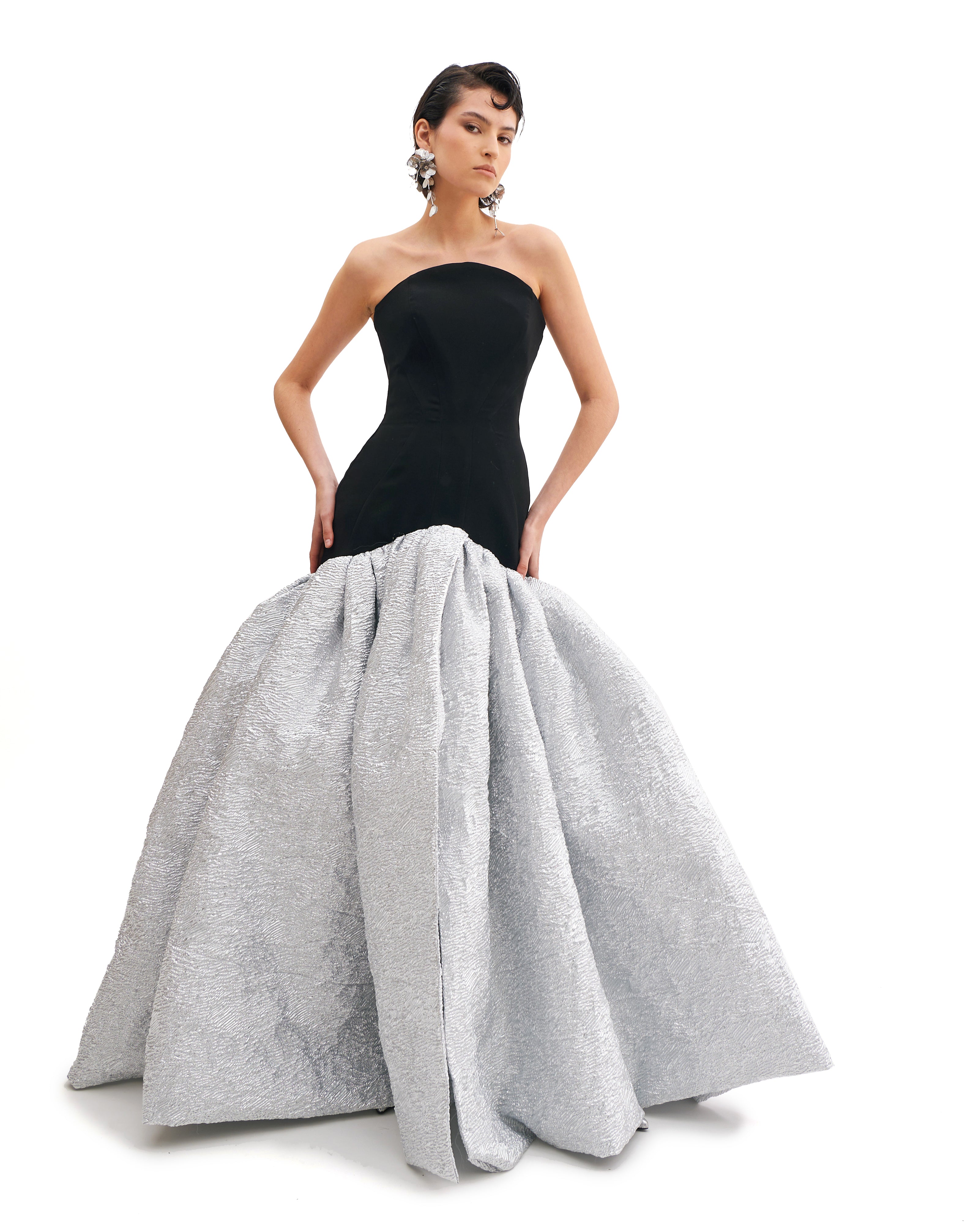 RADIANCE JACQUARD BALL GOWN WITH CORSET