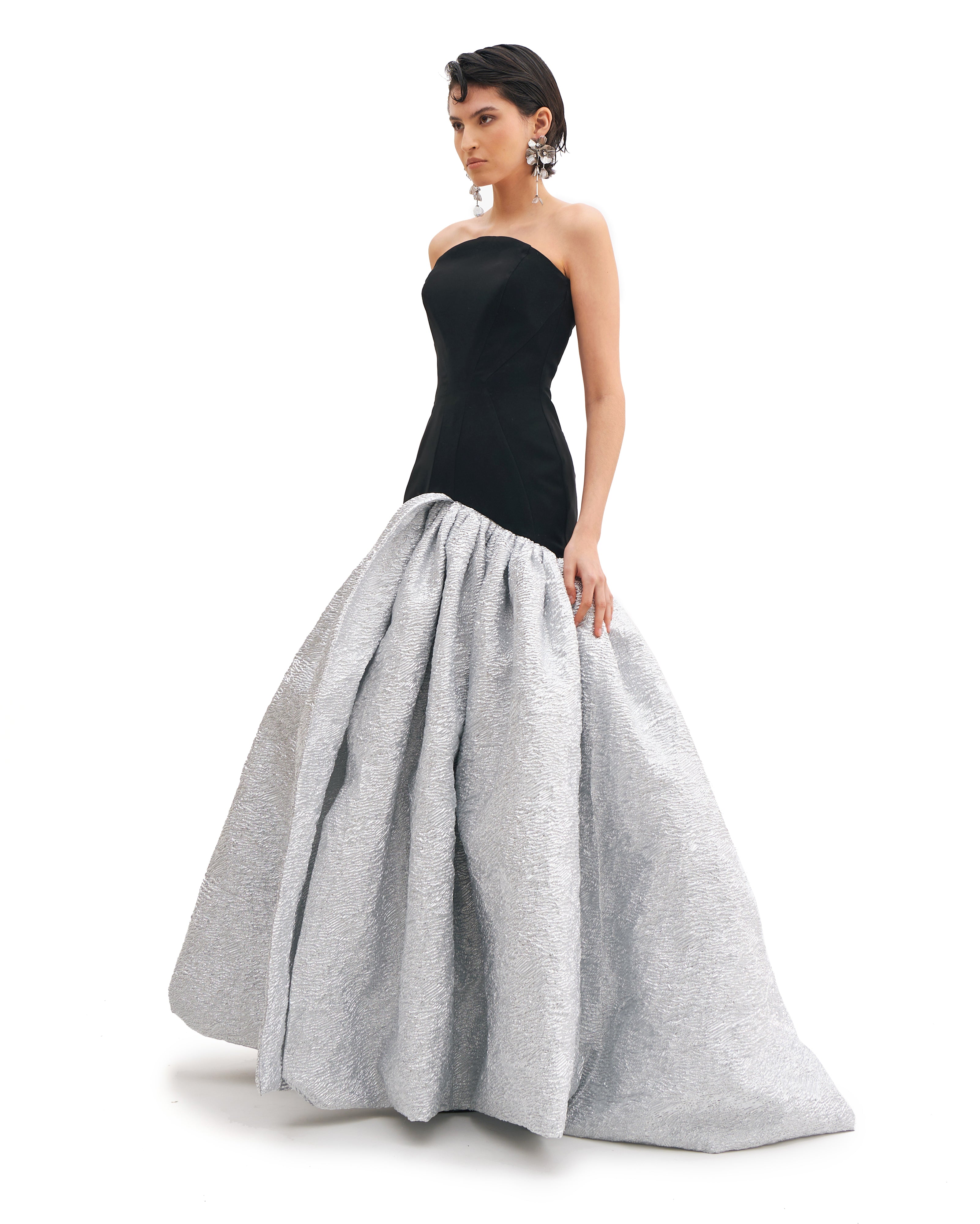 RADIANCE JACQUARD BALL GOWN WITH CORSET