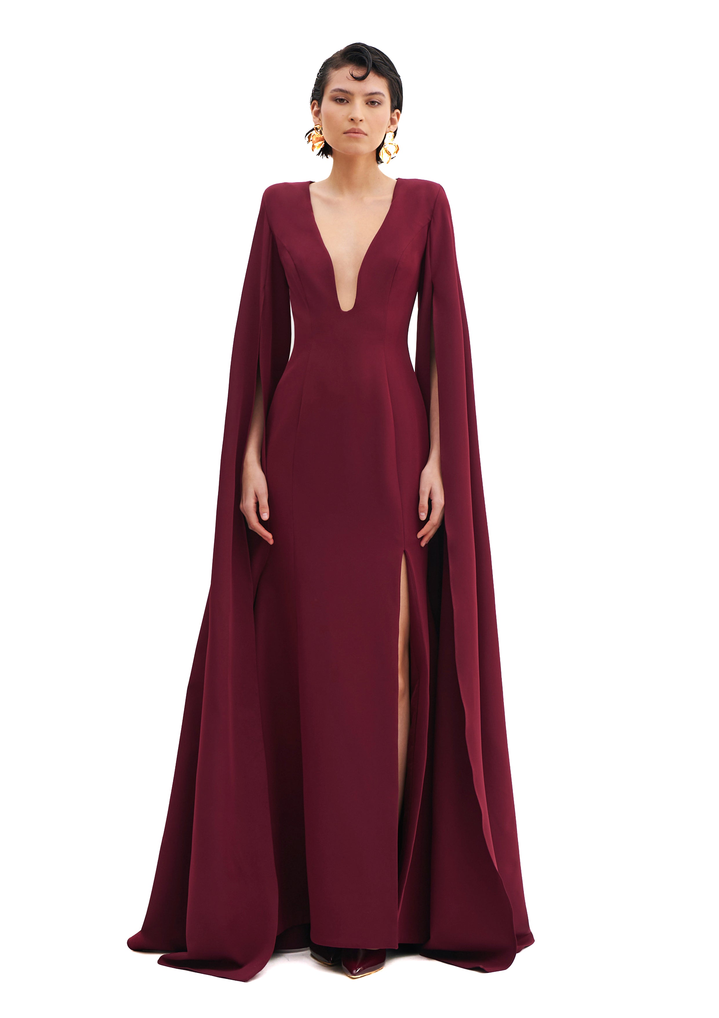 SCULPTED HARMONY WATERFALL GOWN