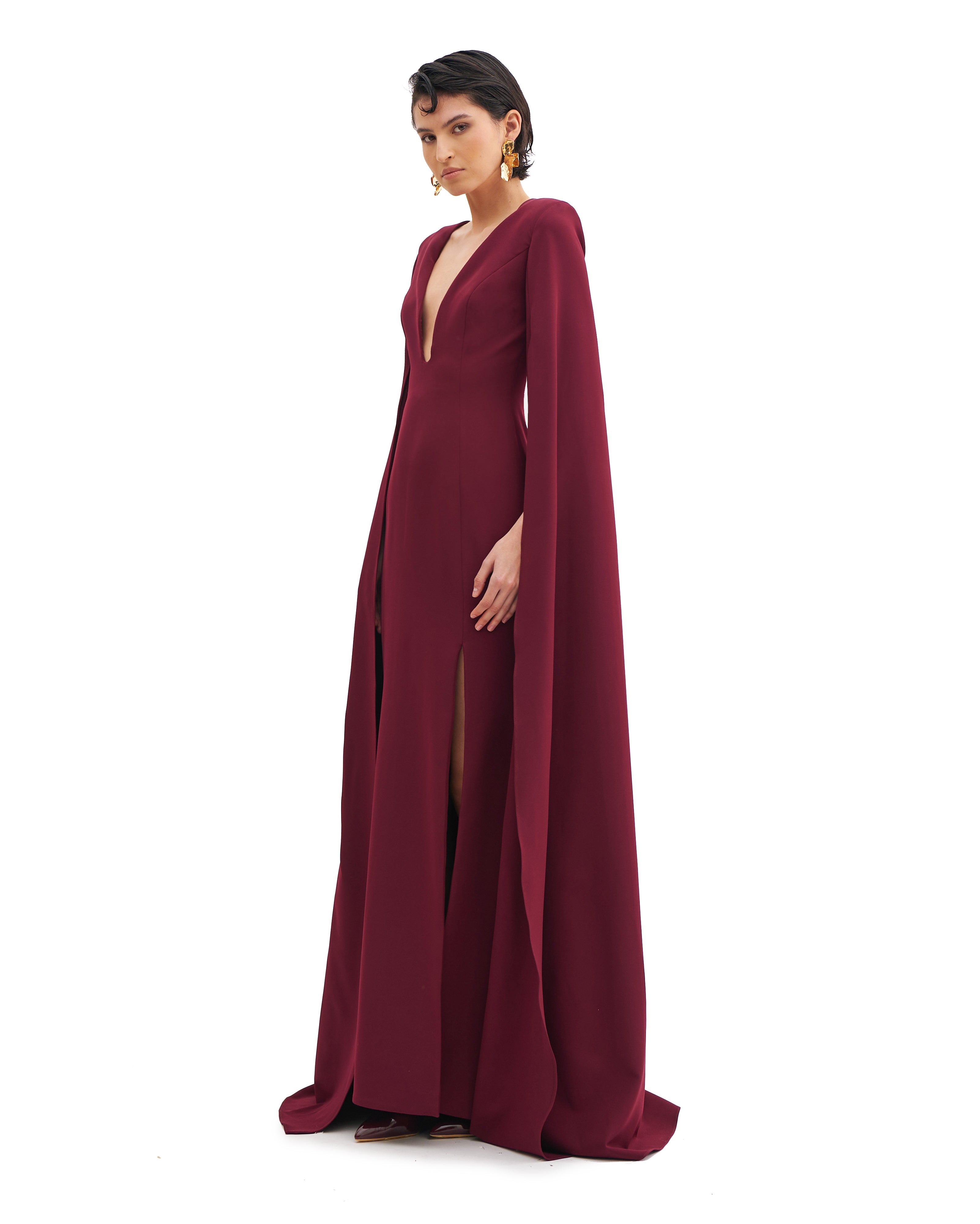 SCULPTED HARMONY WATERFALL GOWN