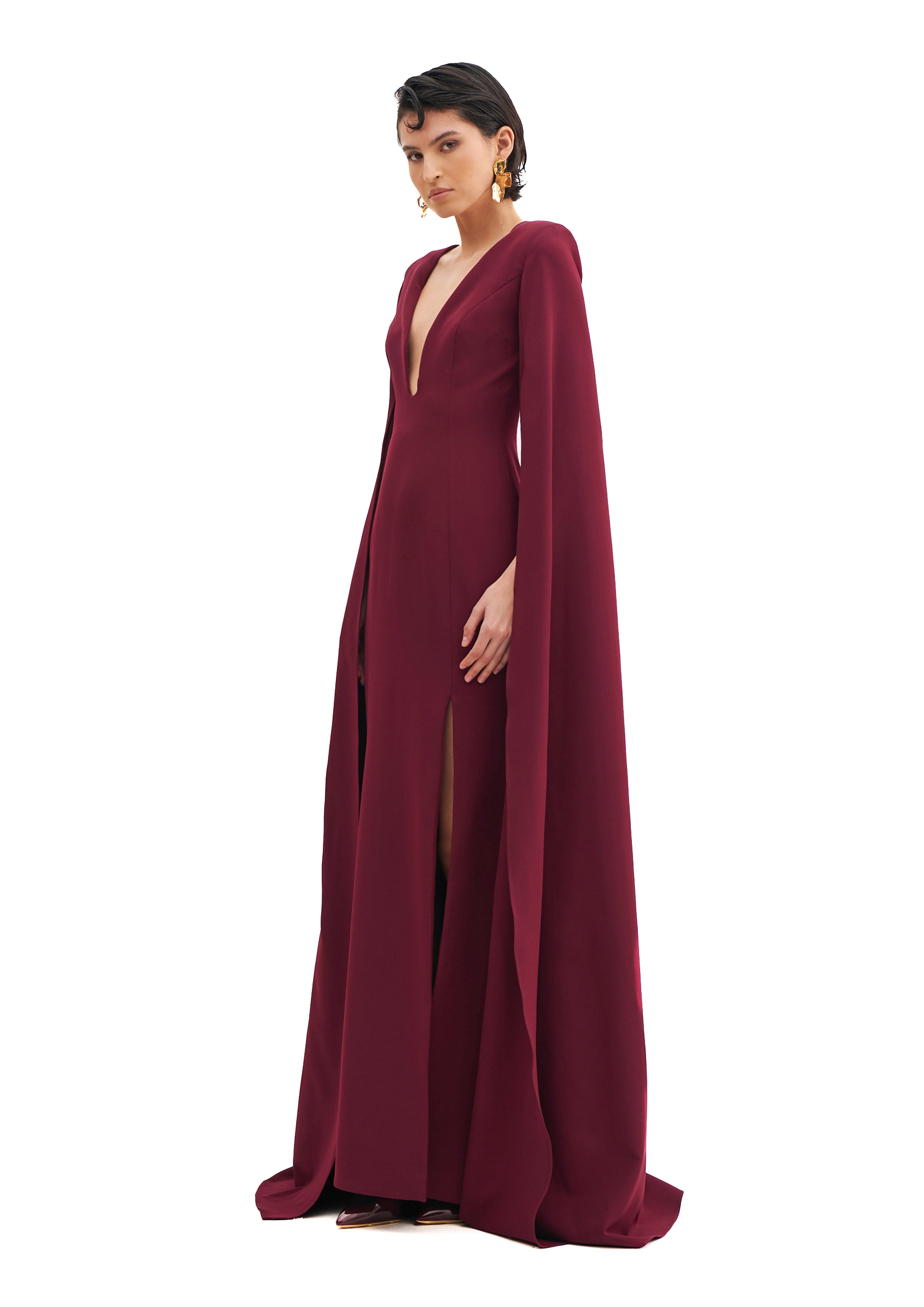 SCULPTED HARMONY WATERFALL GOWN