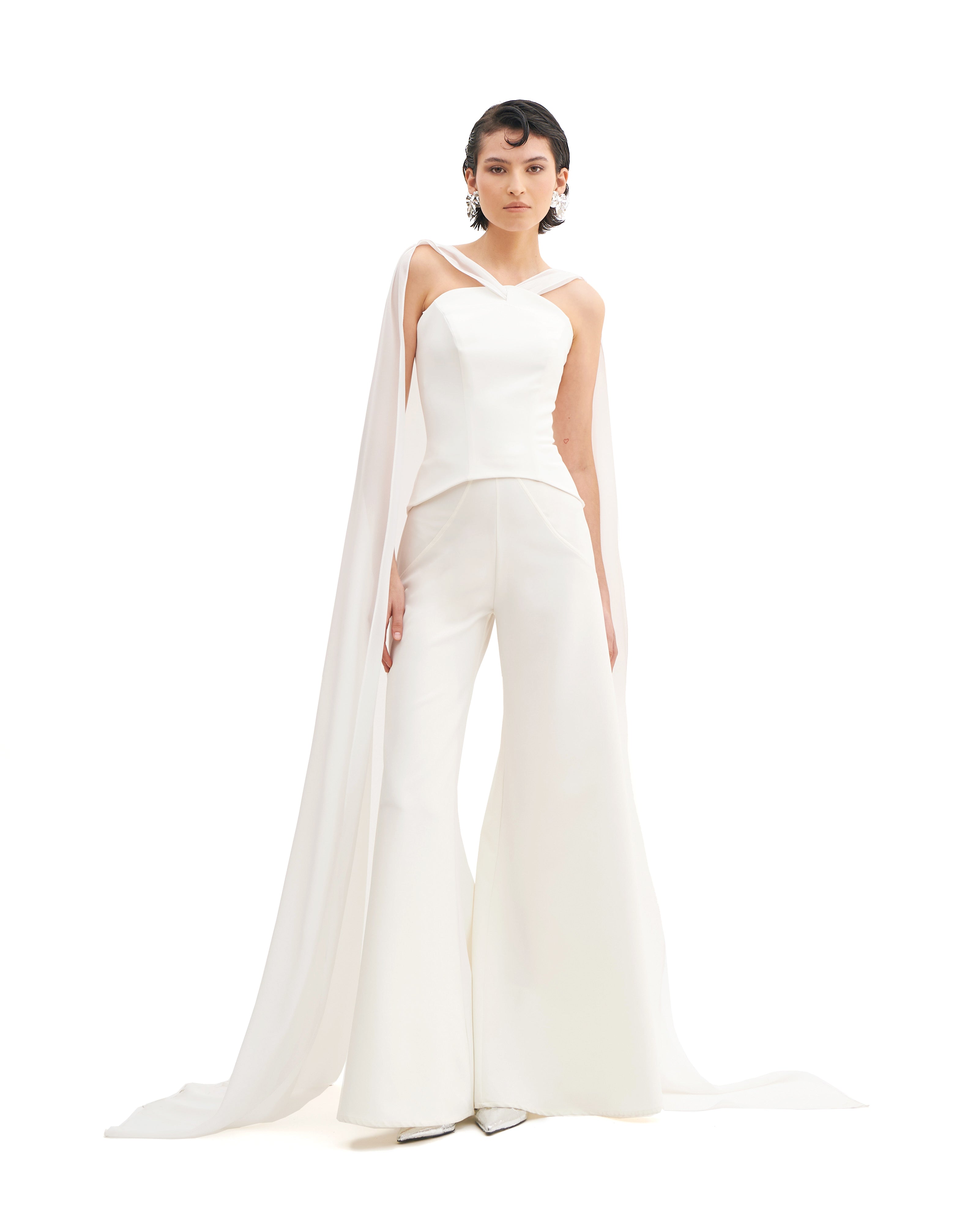 MOONLIT SCARF BUSTIER TOP