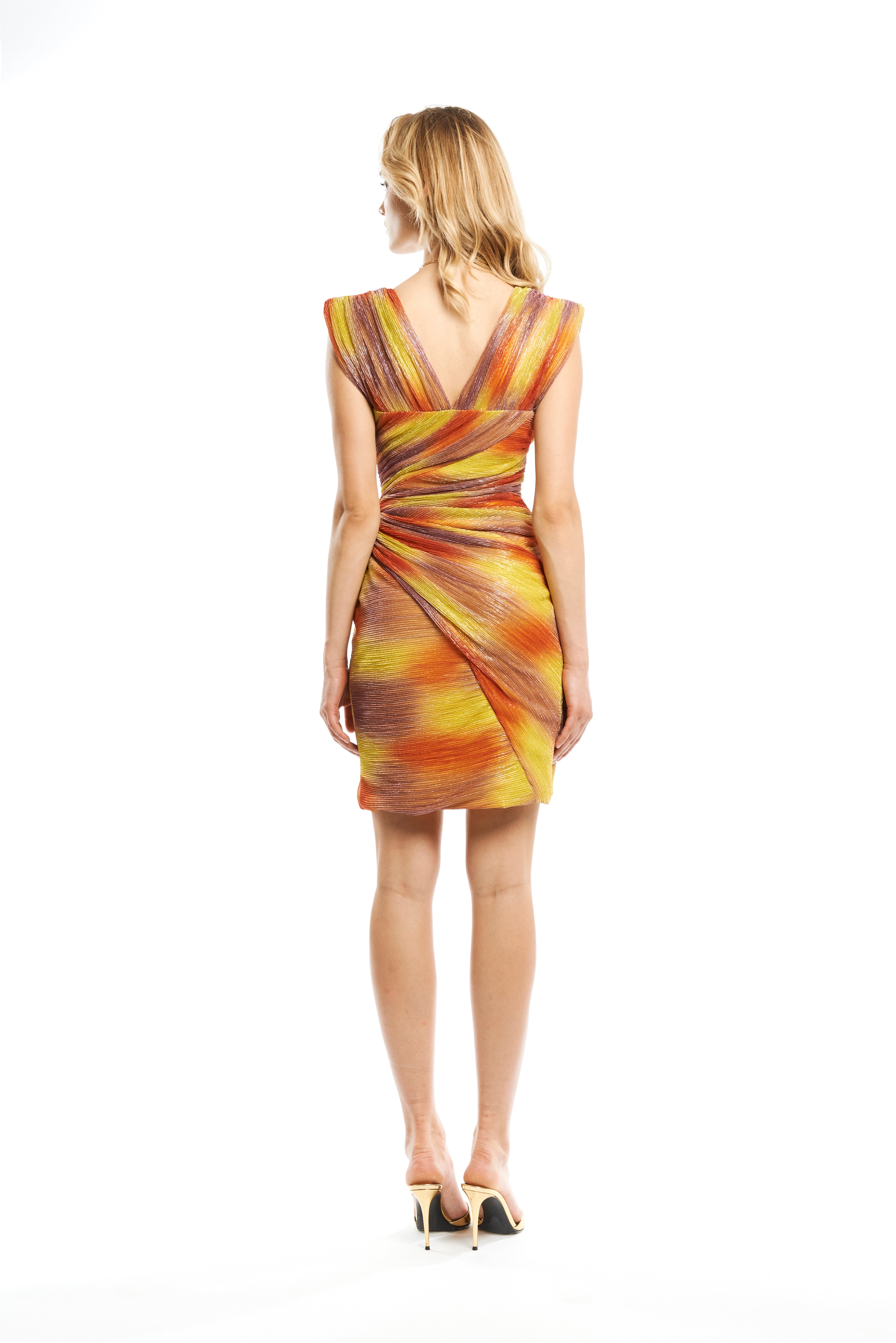 DRAPED MINI DRESS