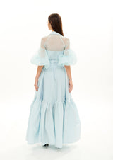 PUFFY RIBS ARMS CHEMISER GOWN