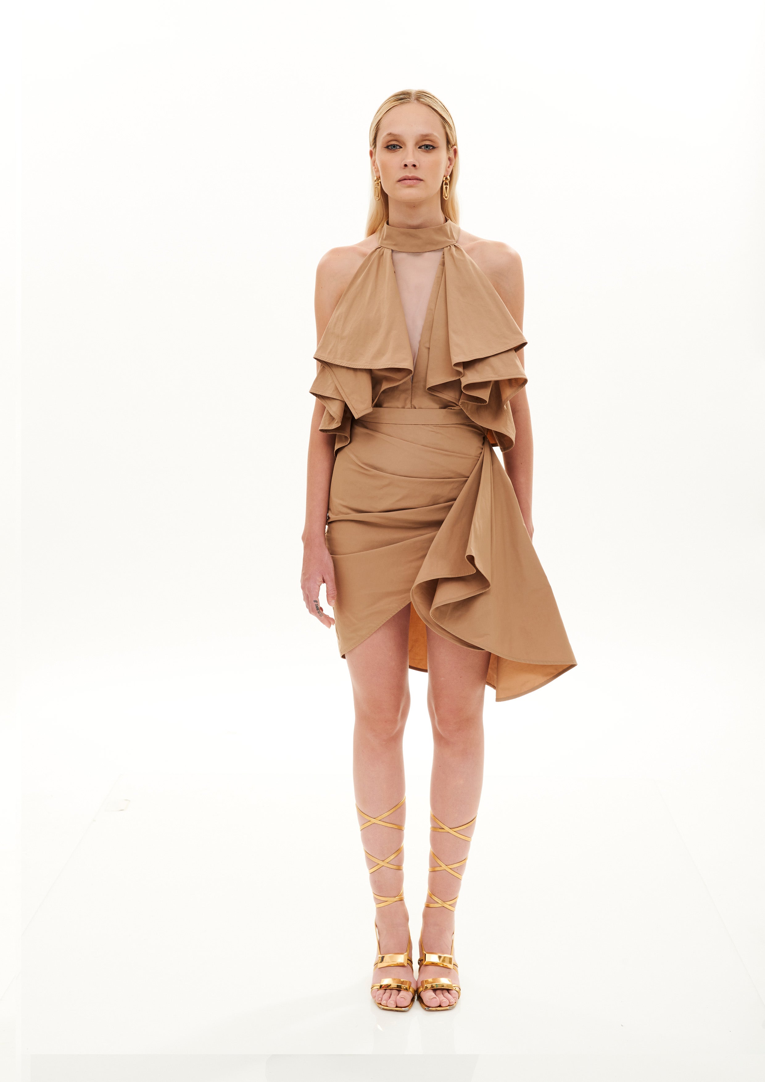 DROP RUFFLES TOP