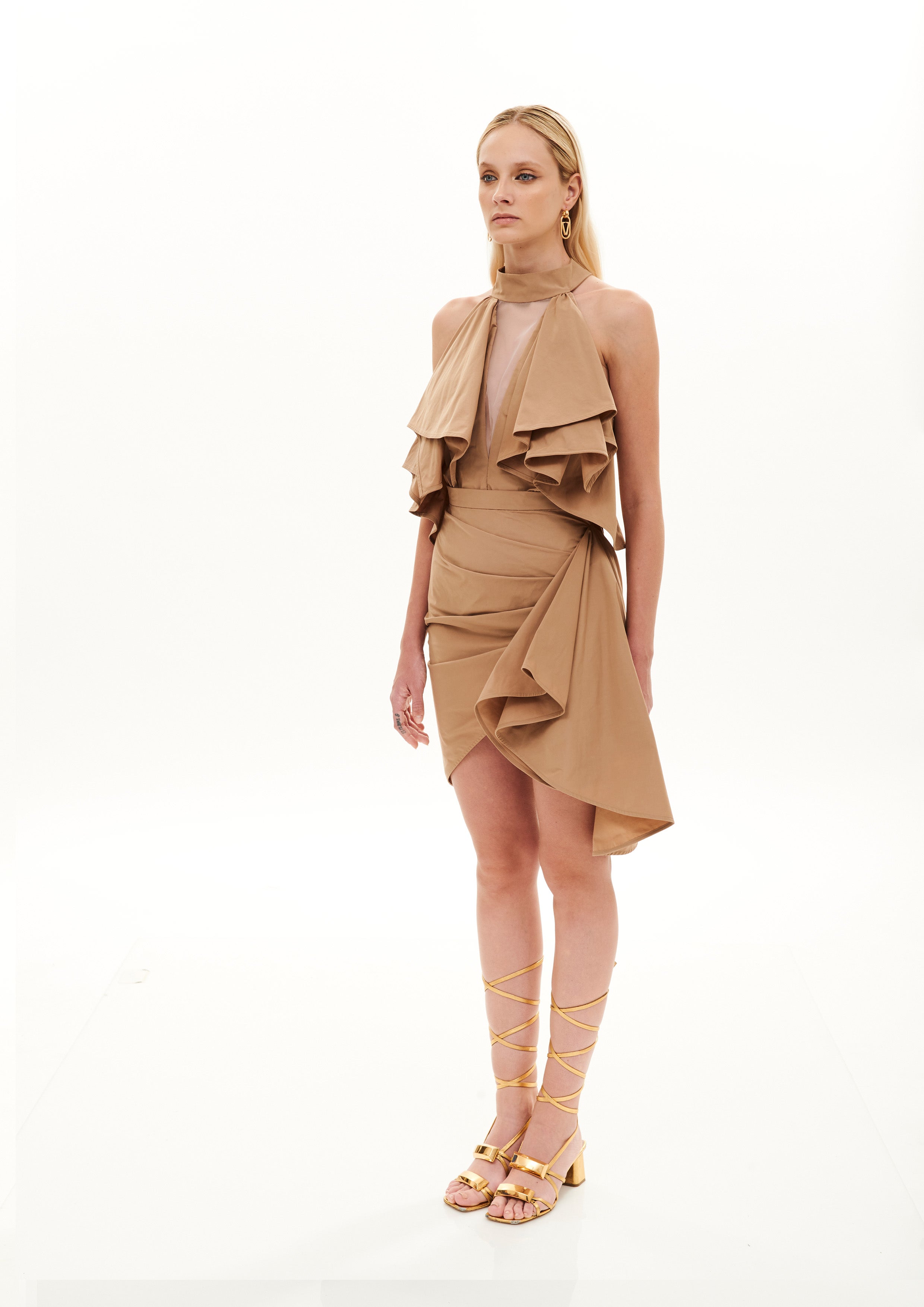 DROP RUFFLES TOP