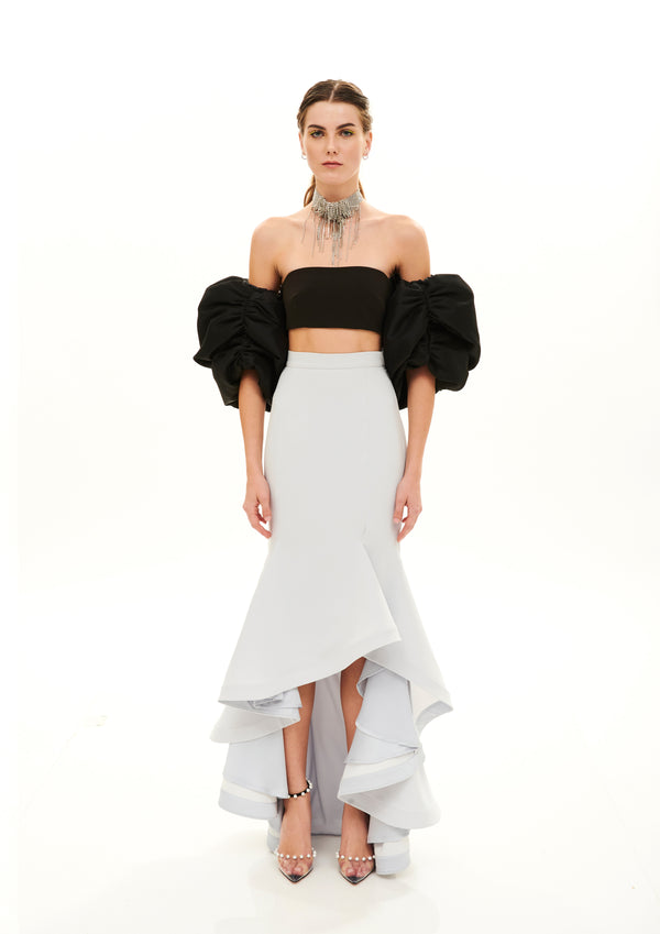 MINI CROP TOP WITH DETACHABLE ARMS