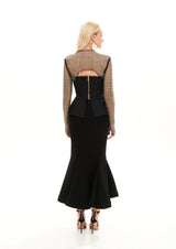 TULIP CUT MIDI SKIRT
