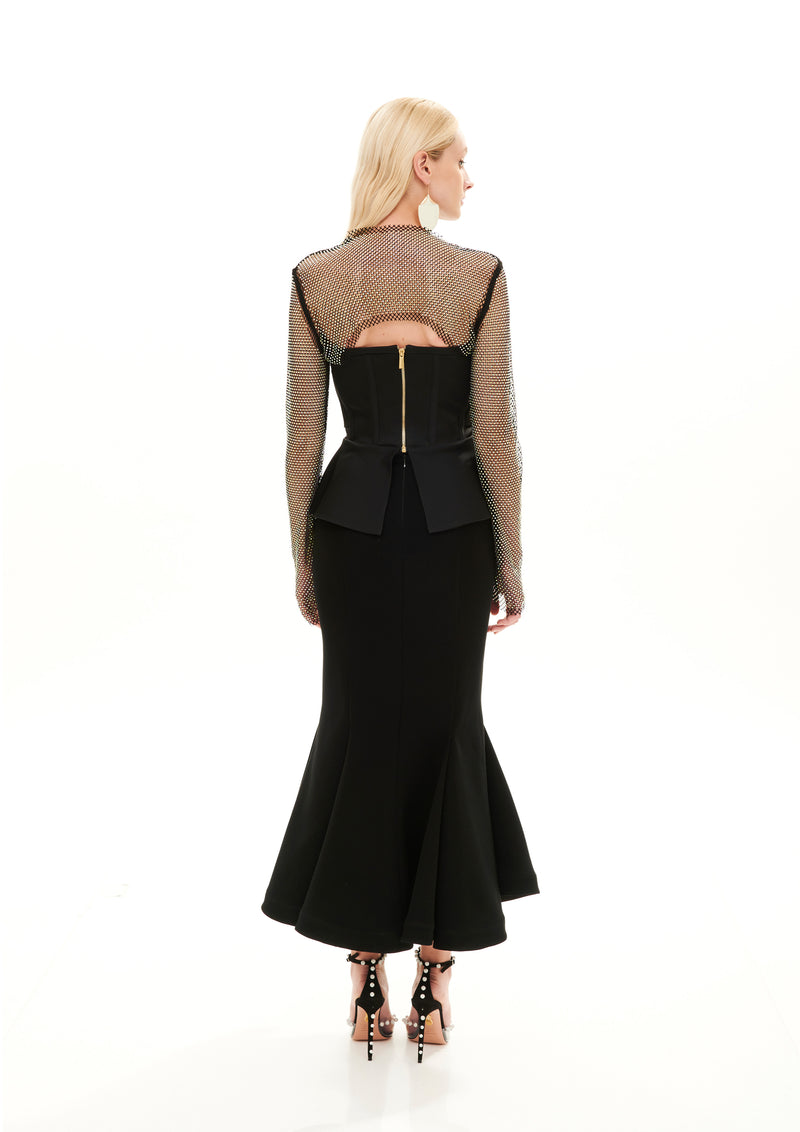 TULIP CUT MIDI SKIRT