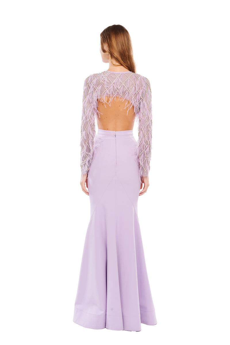 CRYSTAL FEATHERS COVERSHOULDER