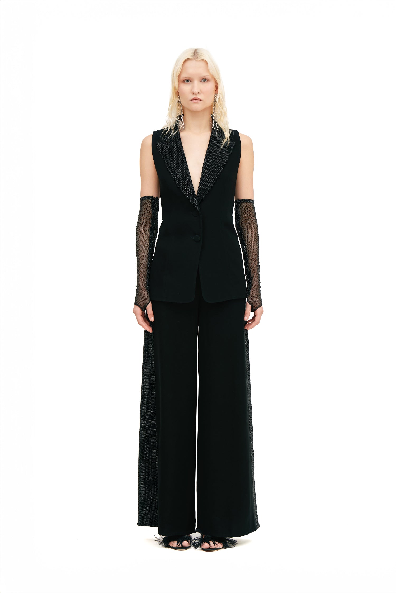 BACK CROSSED CUT OUT BLAZER
